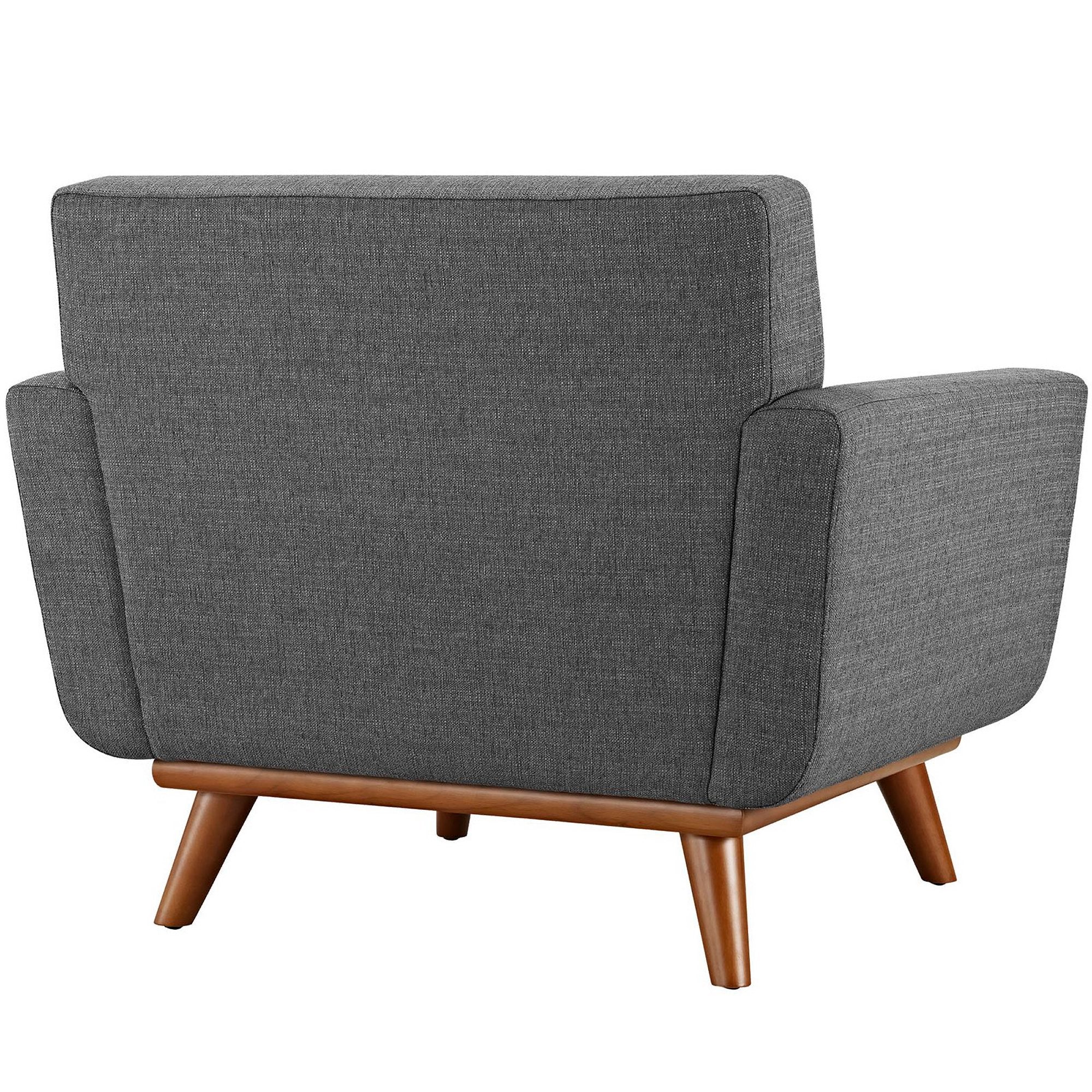 Engage 2 Piece Armchair and Ottoman, Gray