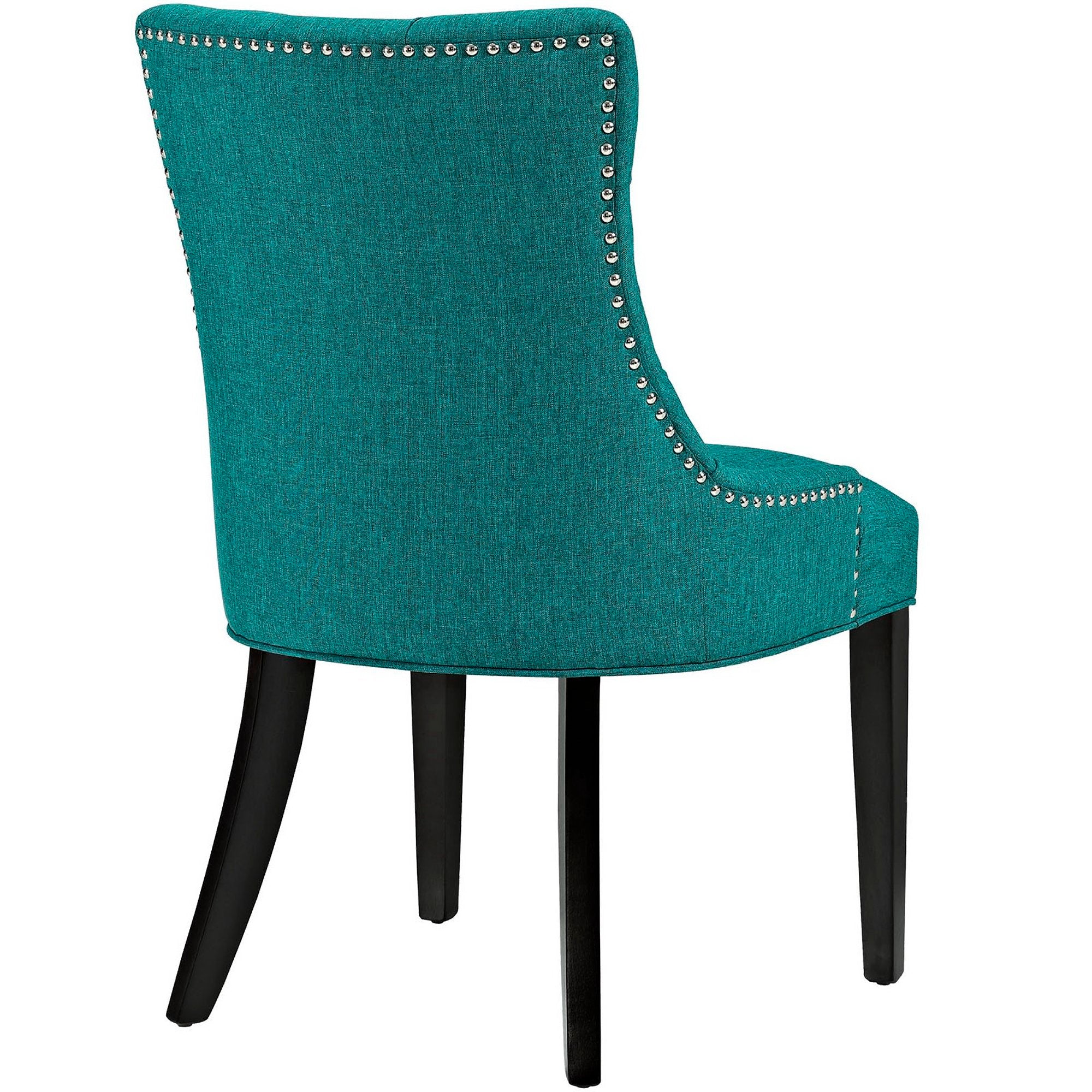 Regent Tufted Fabric Dining Chair, Teal