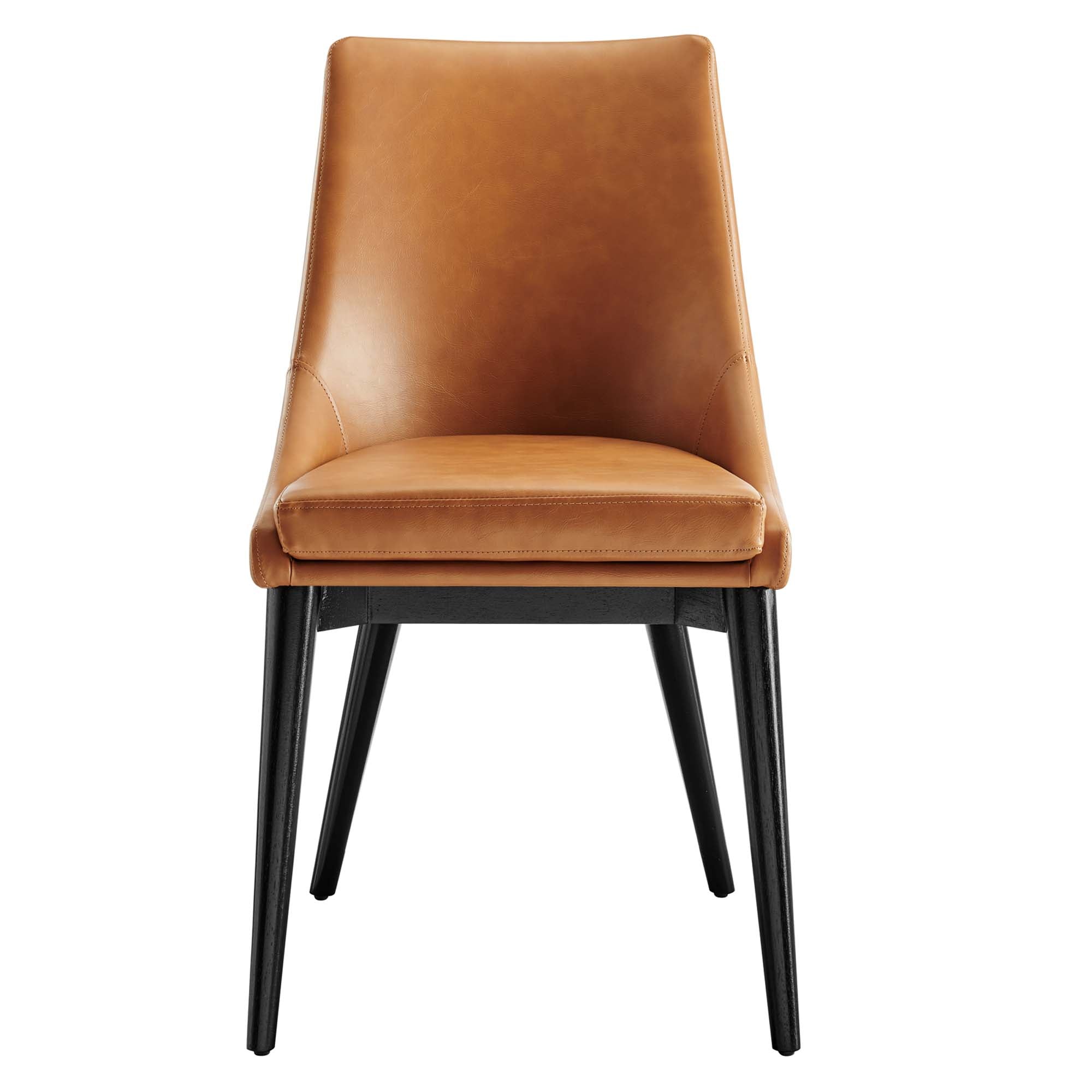 Viscount Vegan Leather Dining Chair, Tan