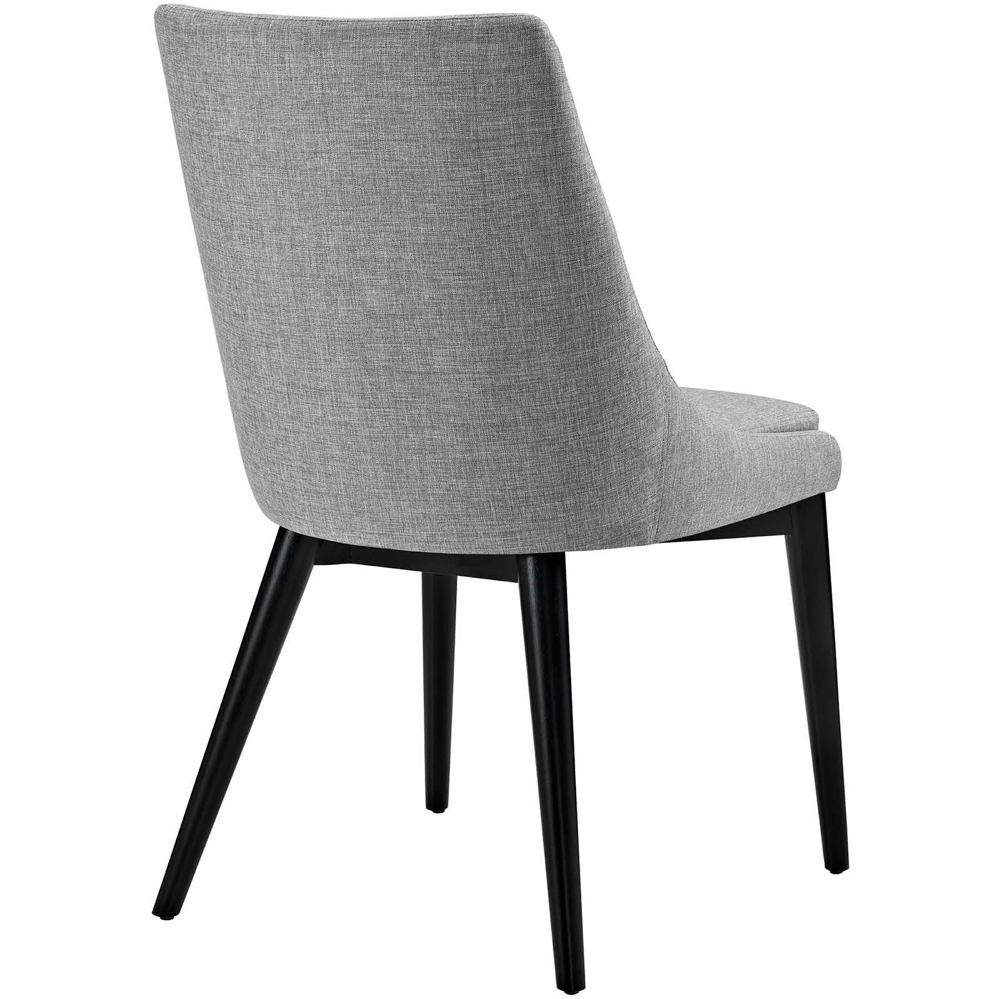 Viscount Fabric Dining Chair, Light Gray