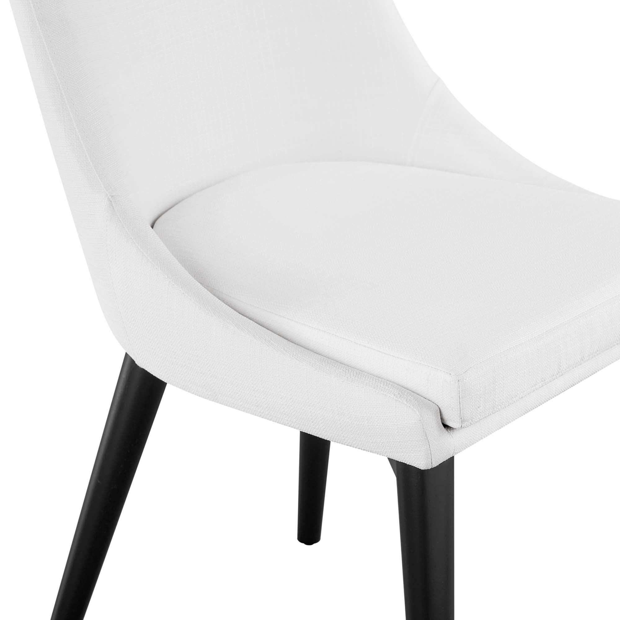 Viscount Fabric Dining Chair, White