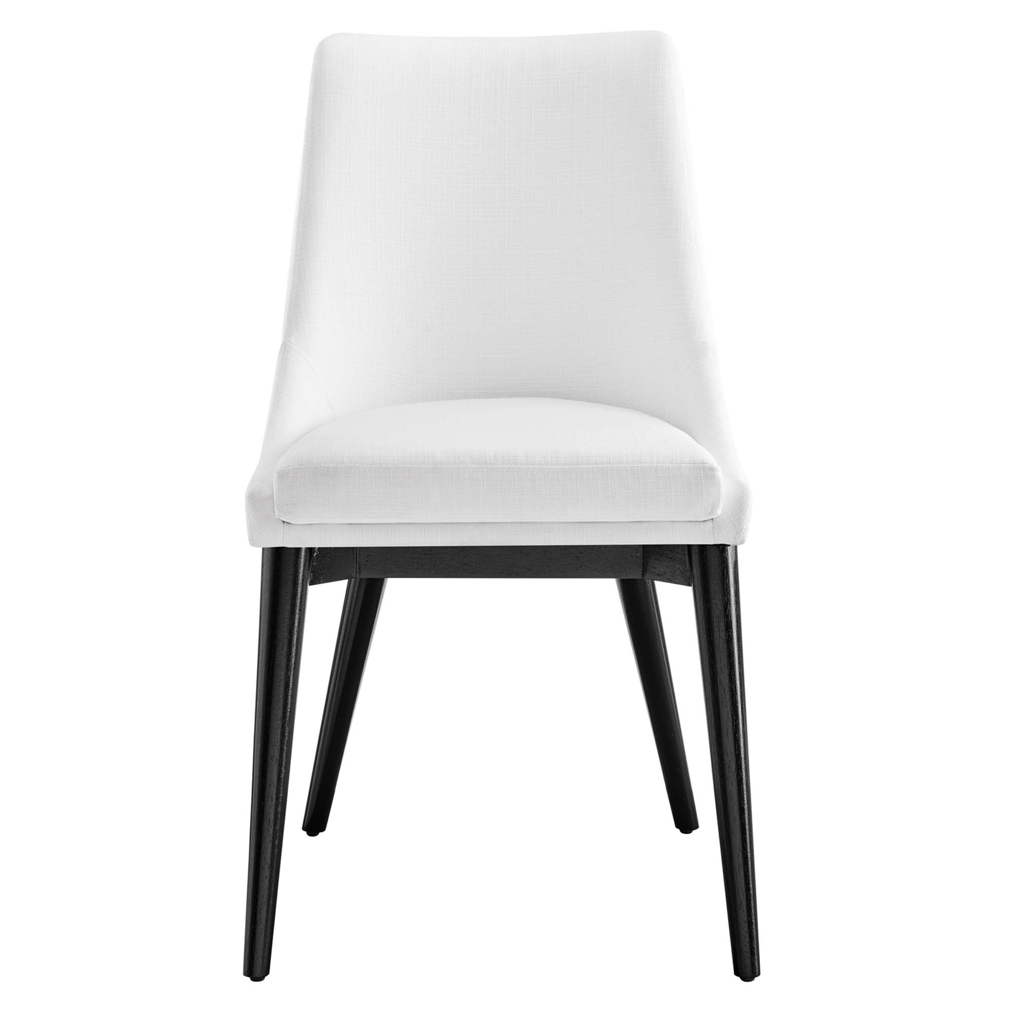 Viscount Fabric Dining Chair, White
