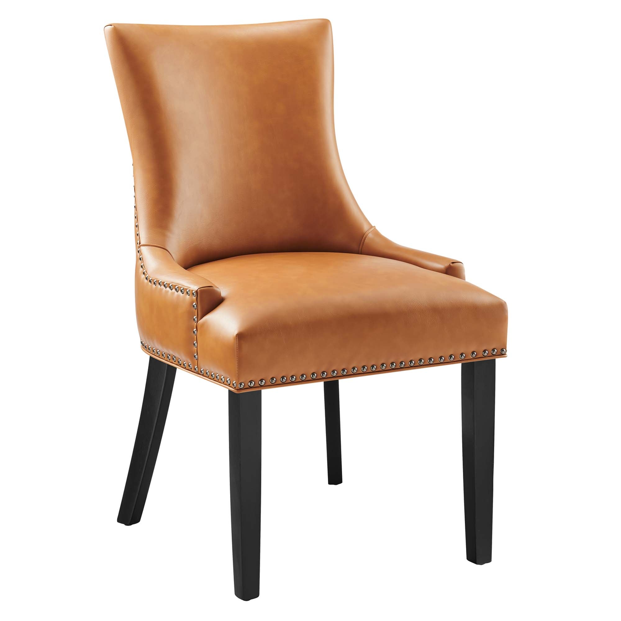 Marquis Vegan Leather Dining Chair, Tan