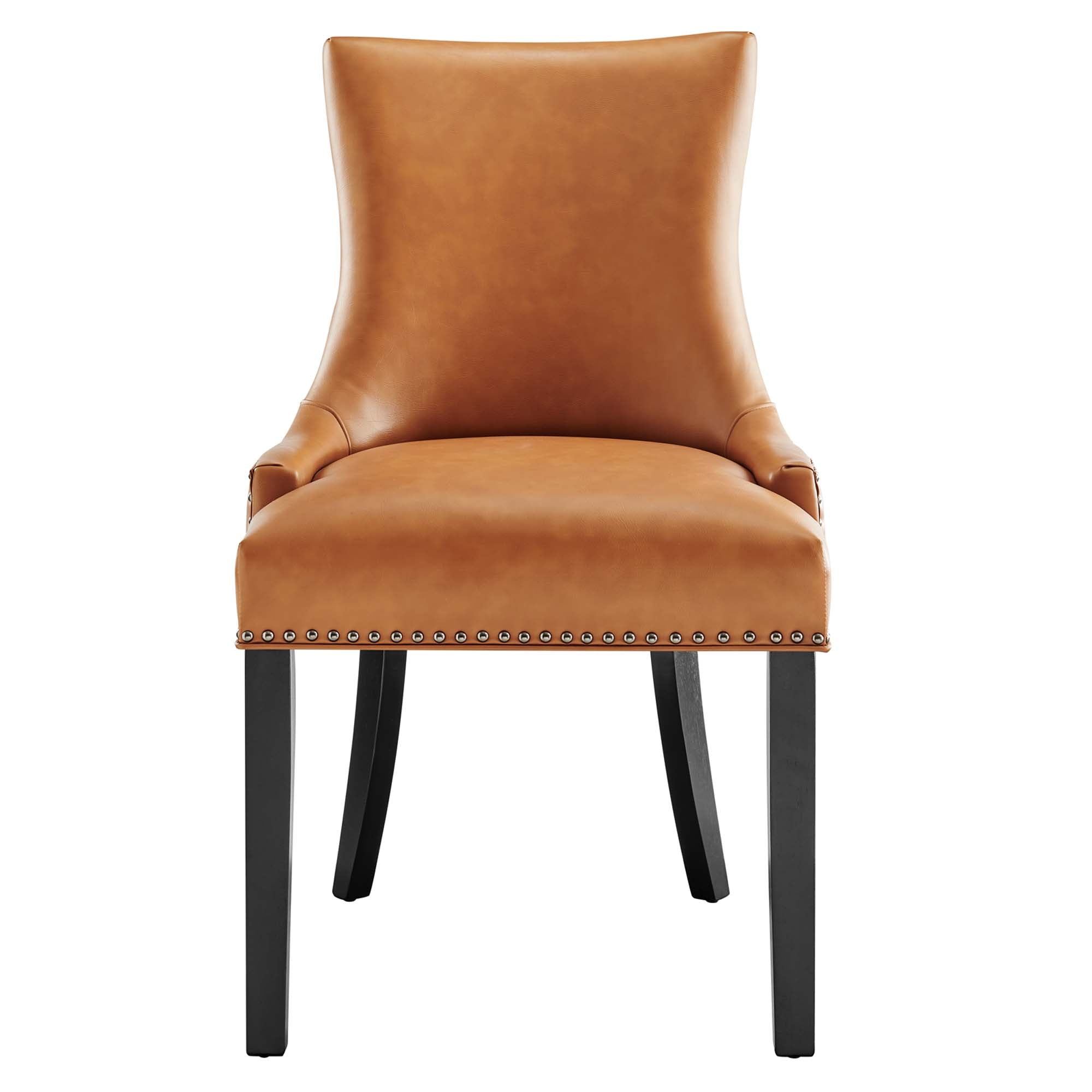 Marquis Vegan Leather Dining Chair, Tan