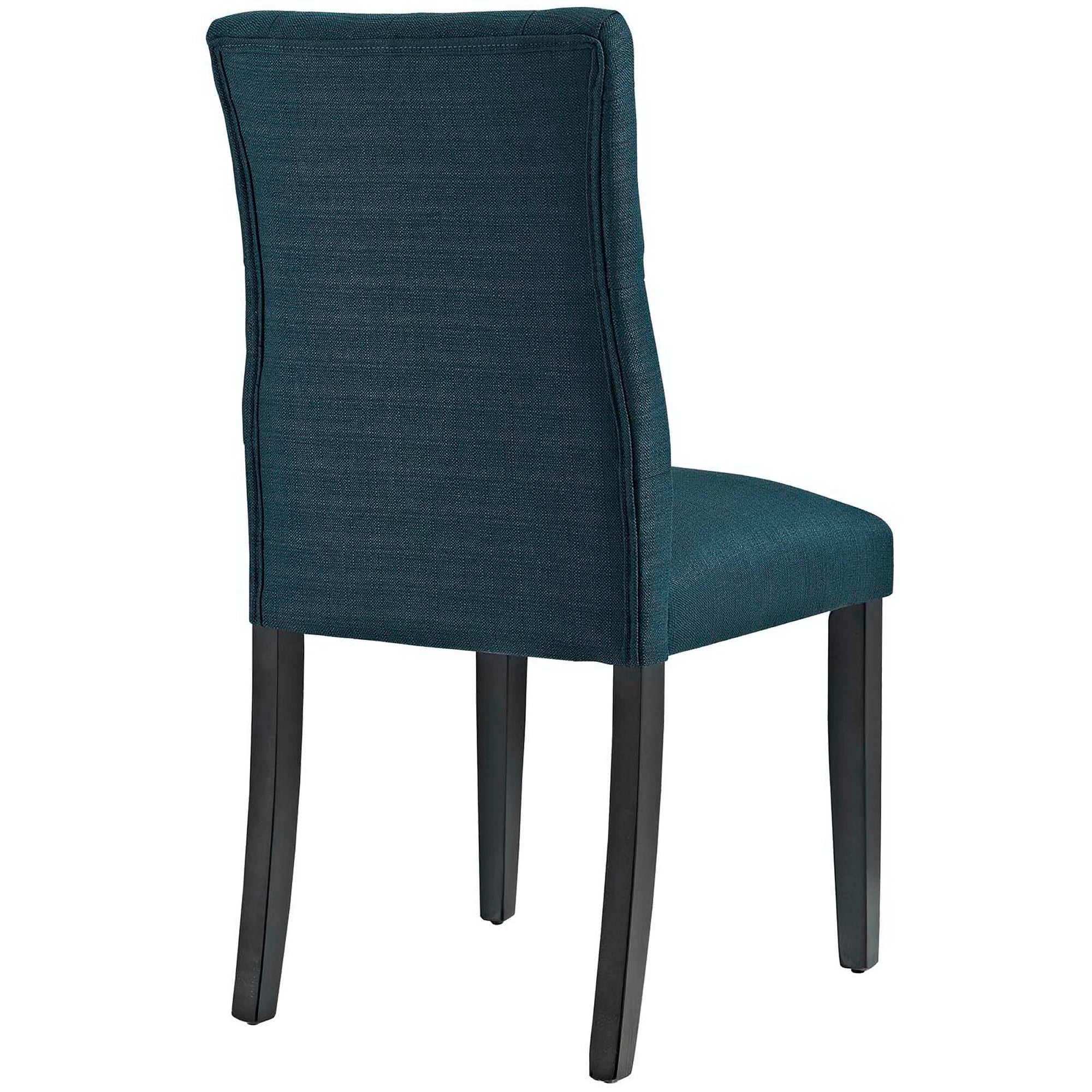 Duchess Button Tufted Fabric Dining Chair, Azure