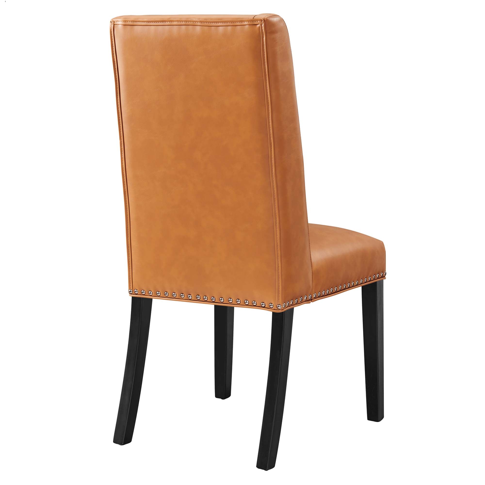 Baron Vegan Leather Dining Chair, Tan