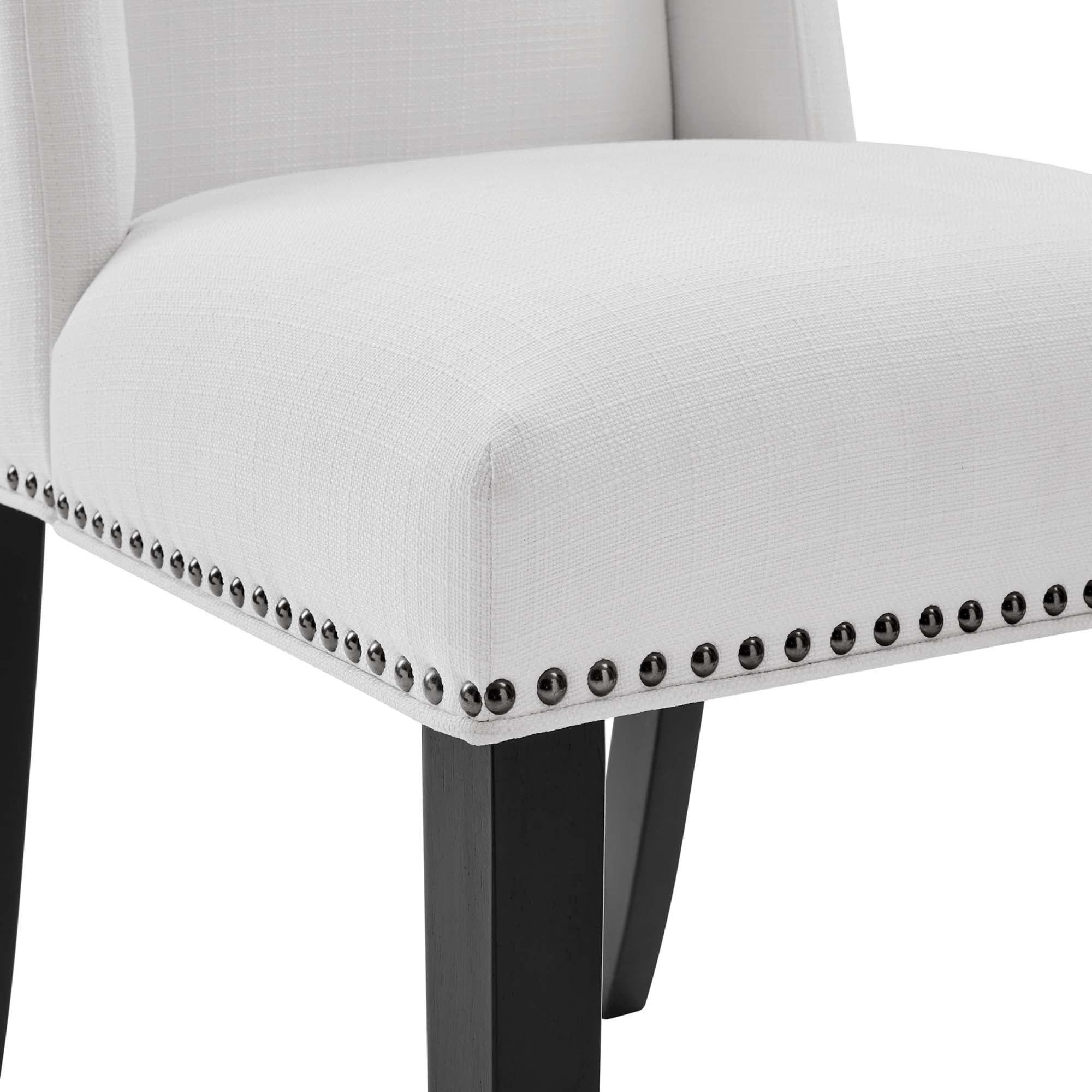 Baron Fabric Dining Chair, White