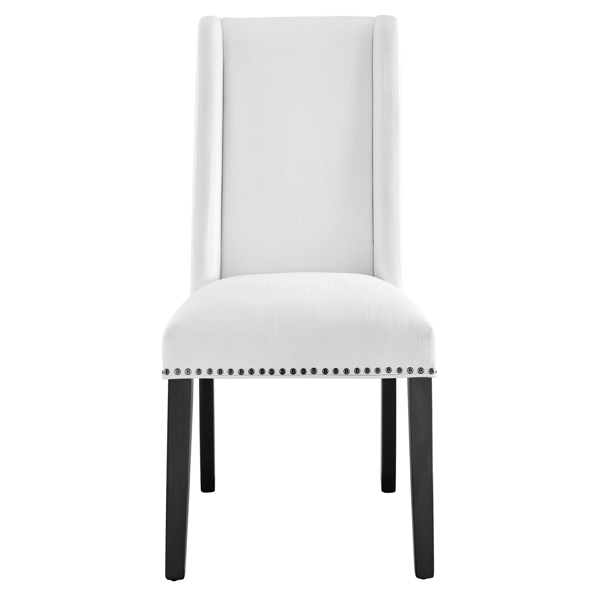 Baron Fabric Dining Chair, White