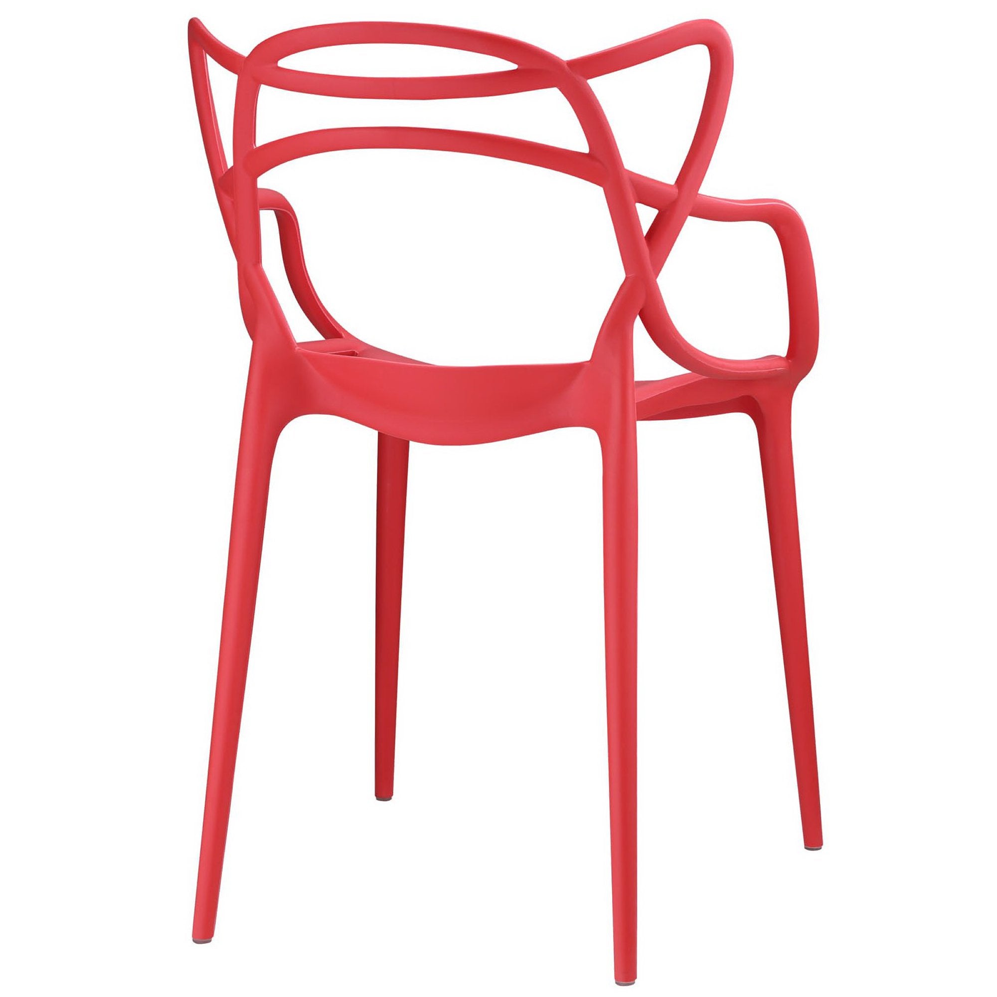 Entangled Dining Set Set of 4, Red