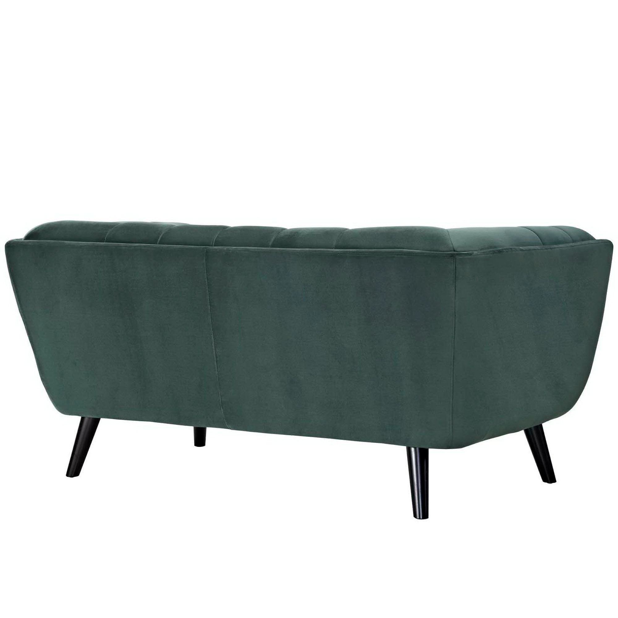 Bestow Performance Velvet Loveseat, Green