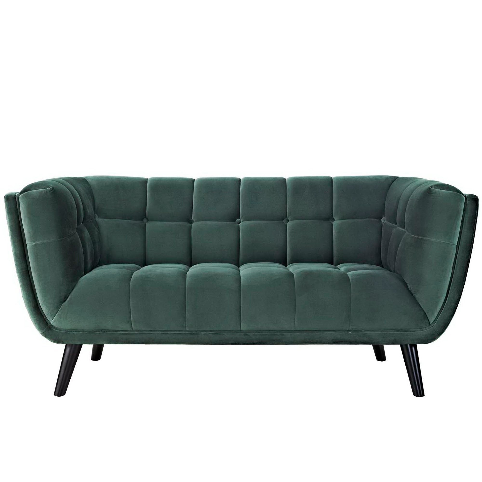 Bestow Performance Velvet Loveseat, Green