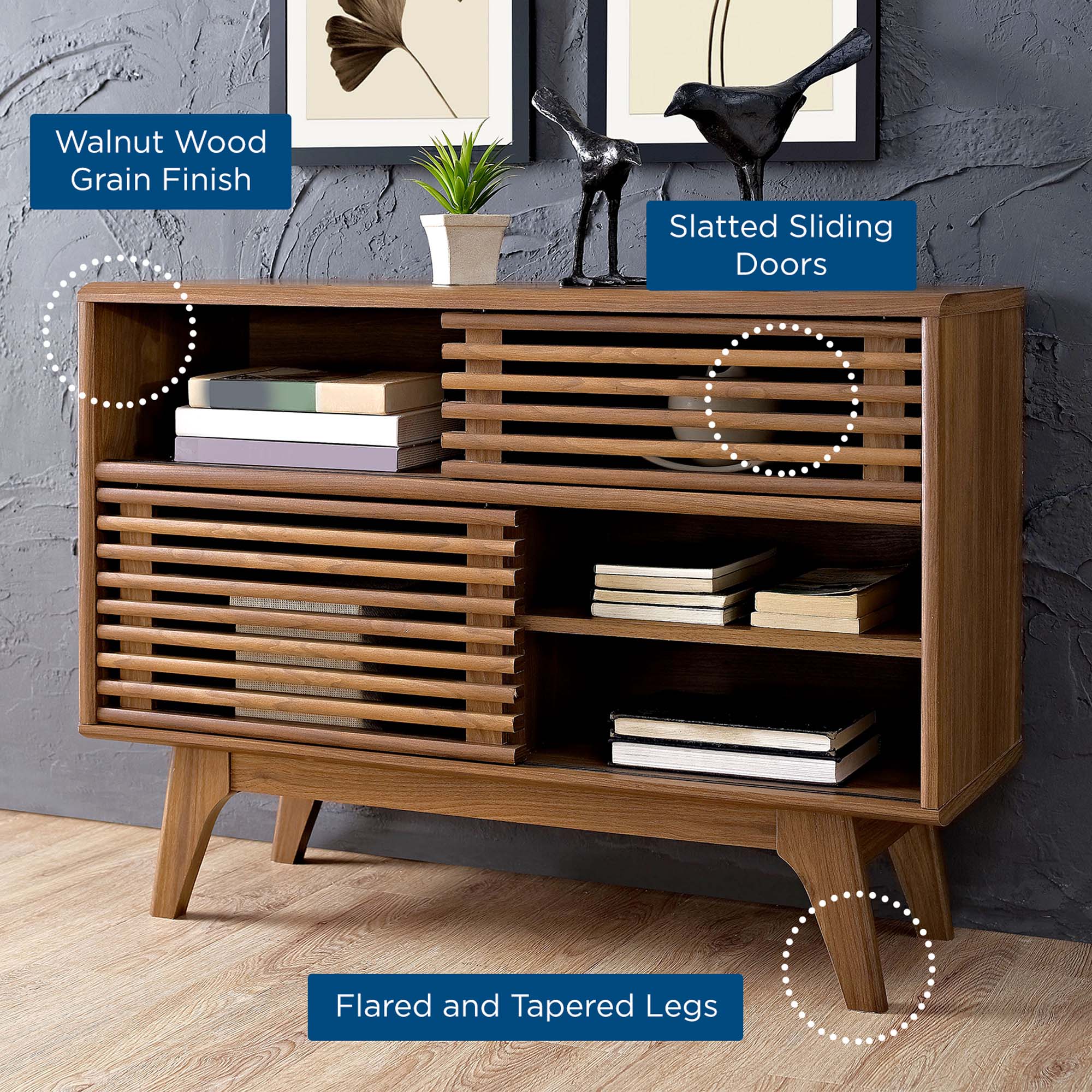 Render Display Stand, Walnut
