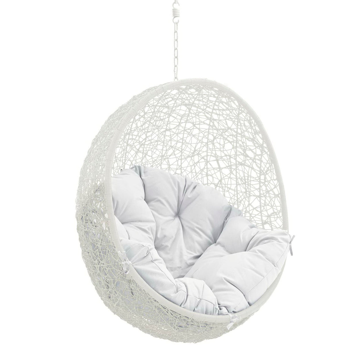 Hide Outdoor Patio Swing Chair Without Stand, White