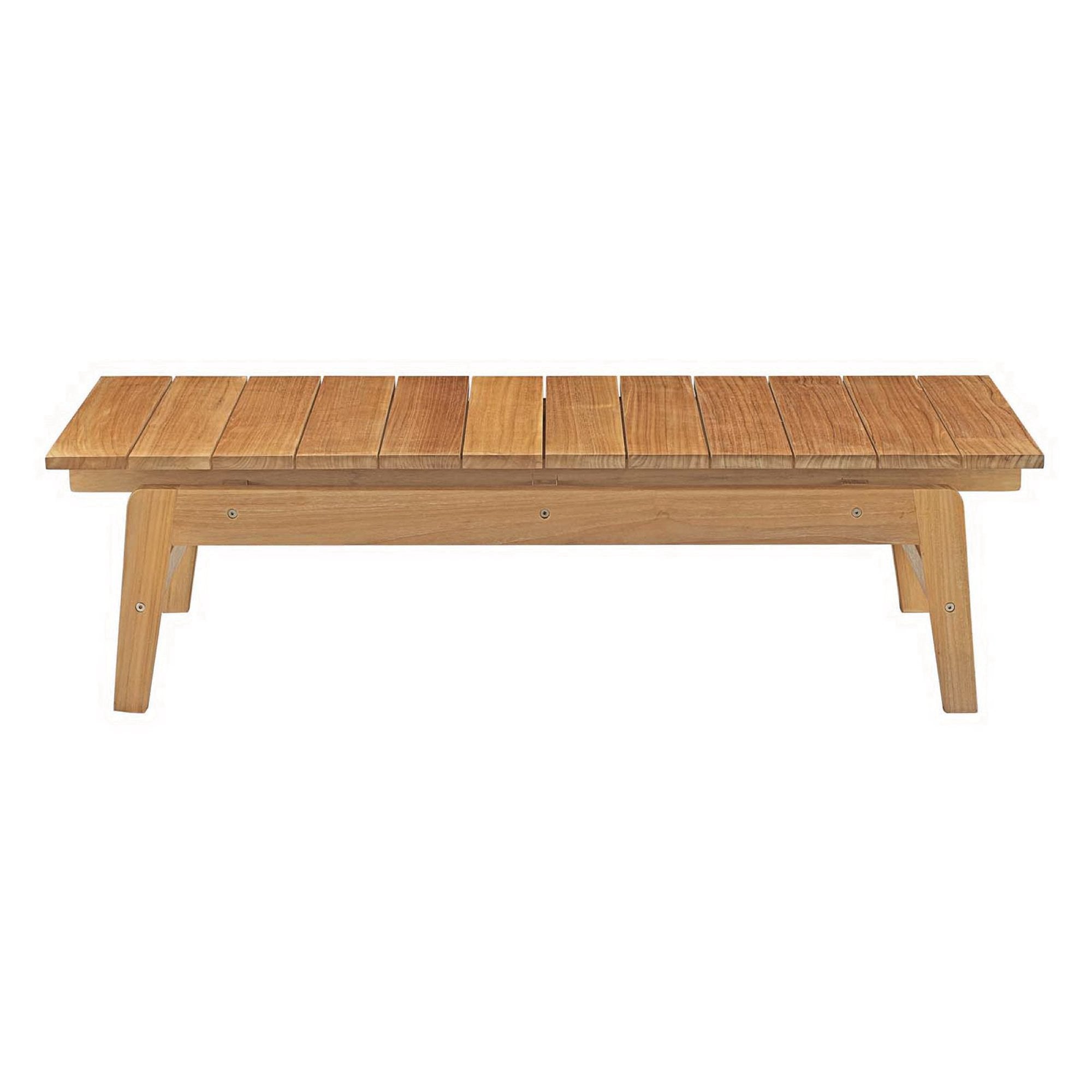 Bayport Outdoor Patio Teak Coffee Table, Natural