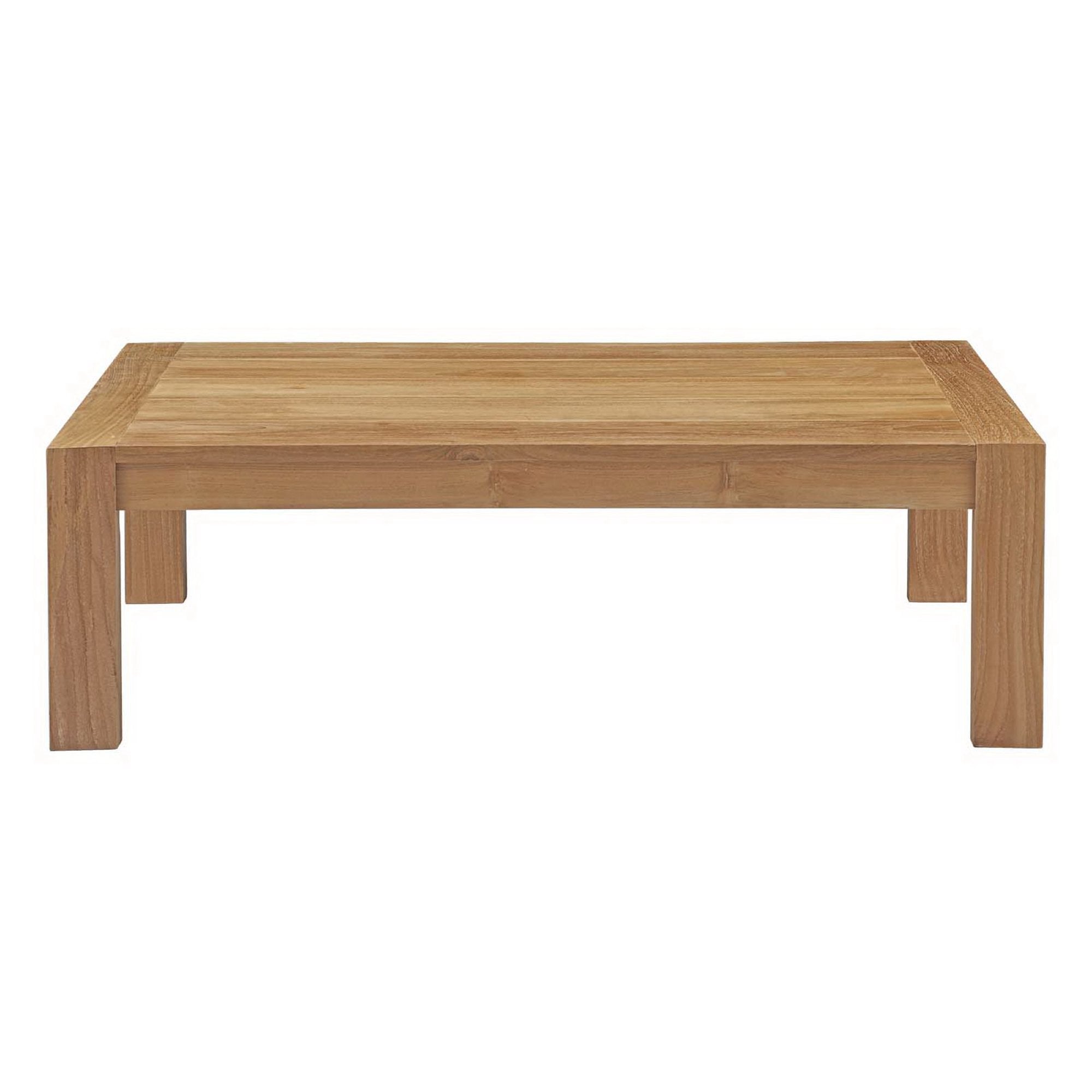 Upland 3 Piece Outdoor Patio Teak Set, Natural White