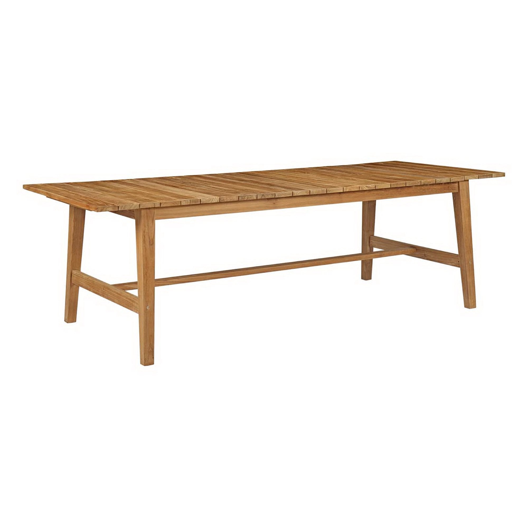 Dorset Outdoor Patio Teak Dining Table, Natural