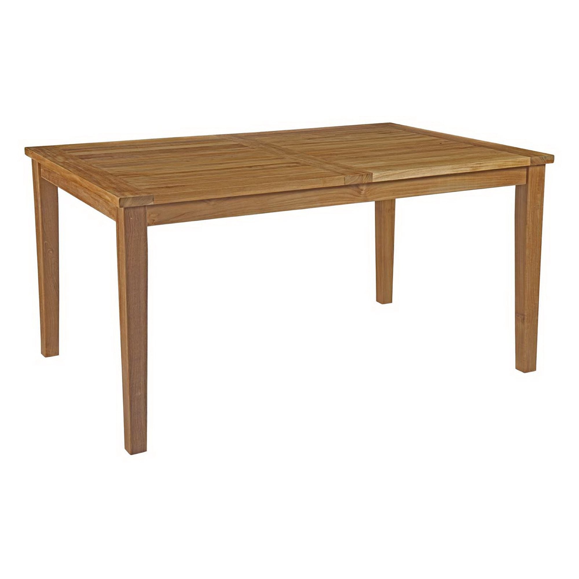 Marina 60" Outdoor Patio Teak Dining Table, Natural