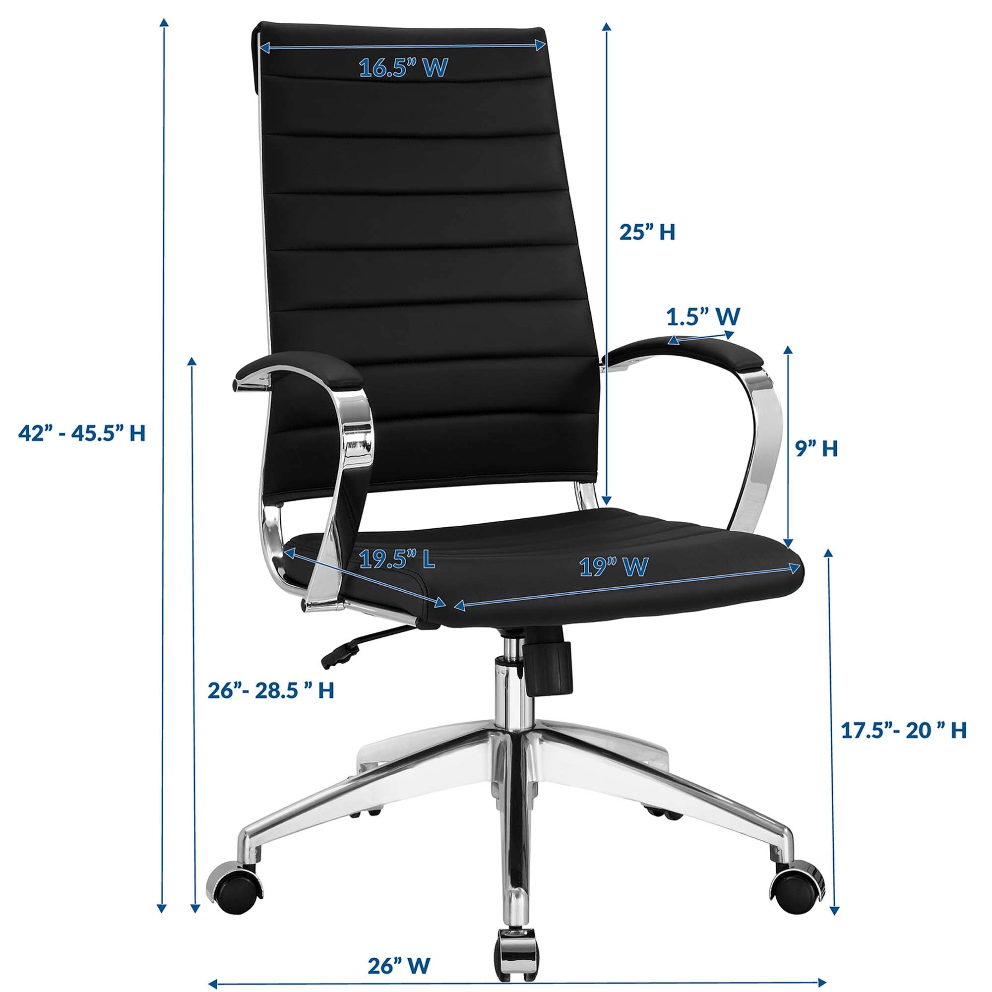 Jive Highback Office Chair, Black