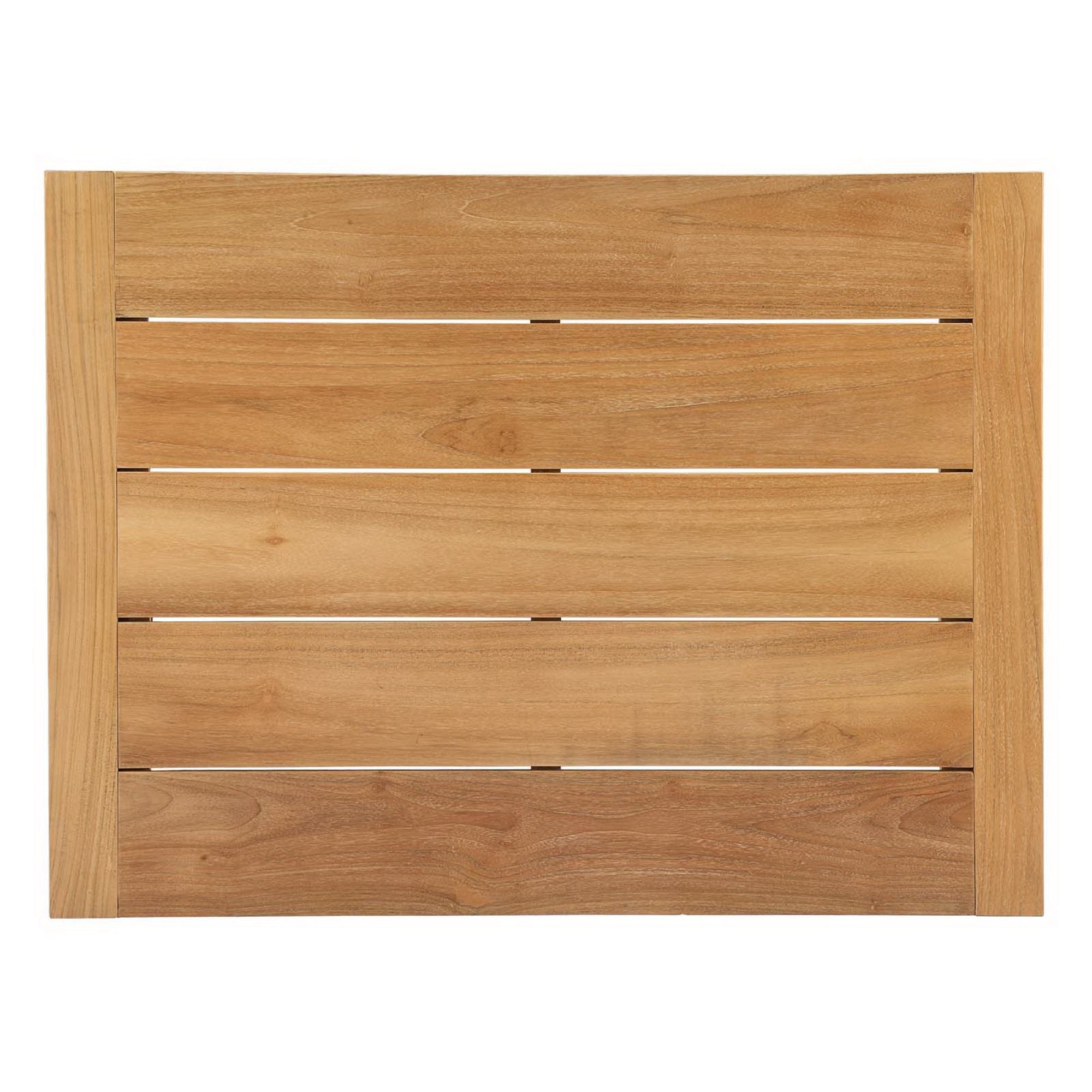 Upland 6 Piece Outdoor Patio Teak Set, Natural White