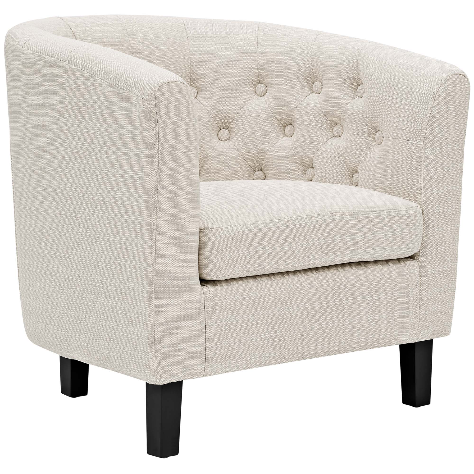 Prospect 2 Piece Upholstered Fabric Armchair Set, Beige