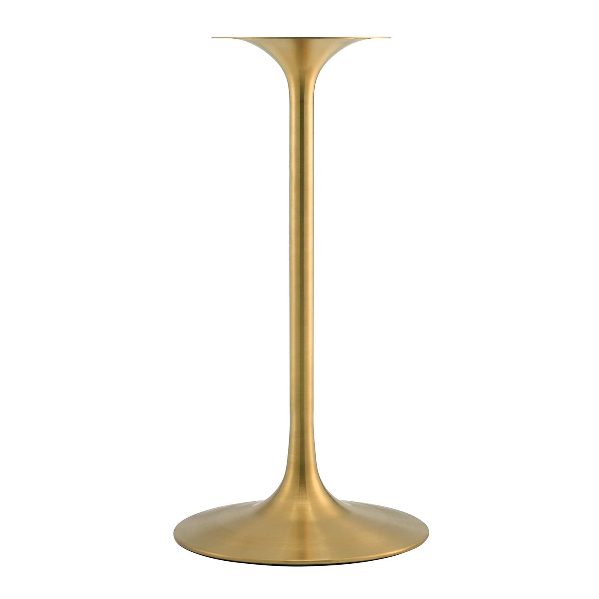 Lippa 28" Square Wood Bar Table, Gold White