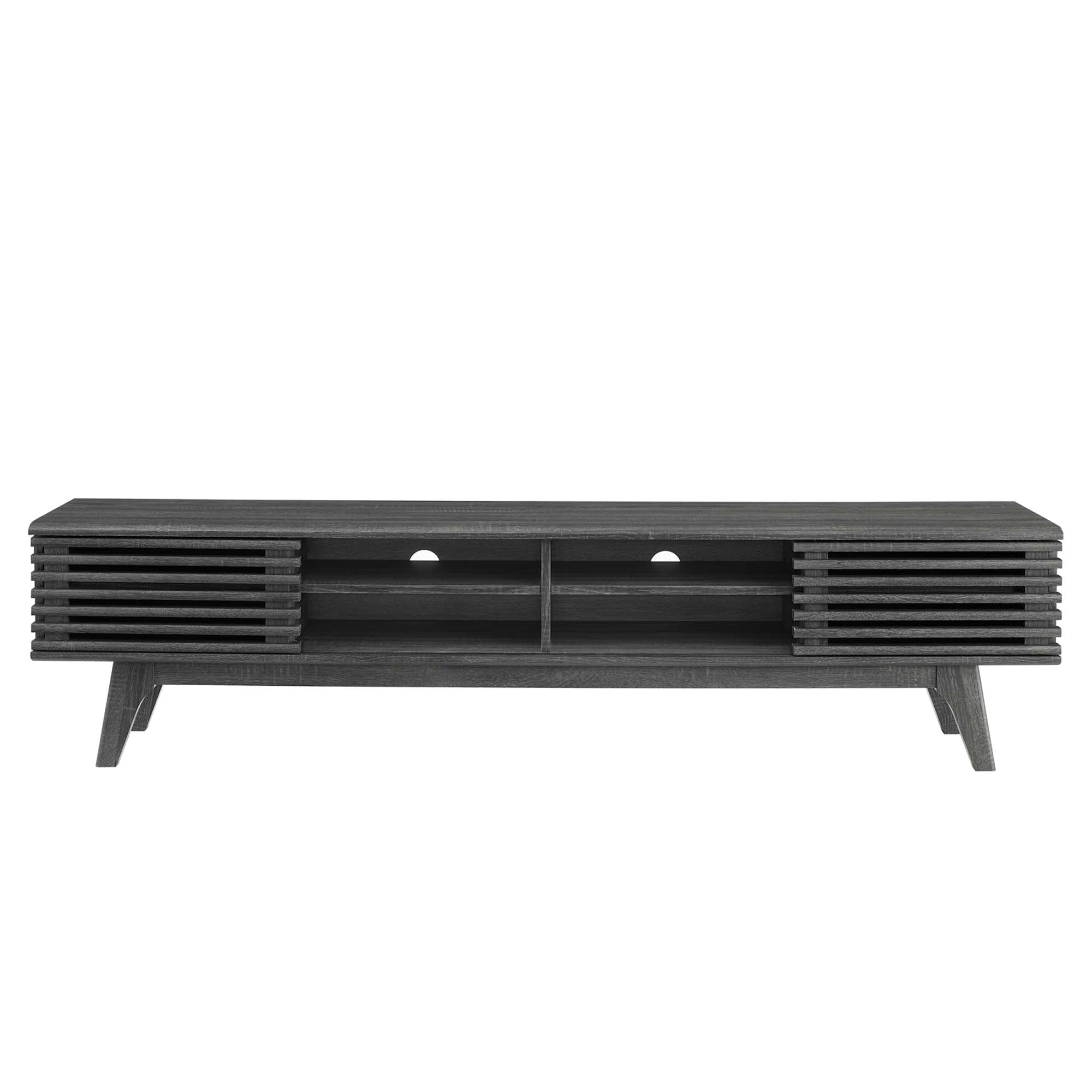 Render 70" Entertainment Center TV Stand, Charcoal