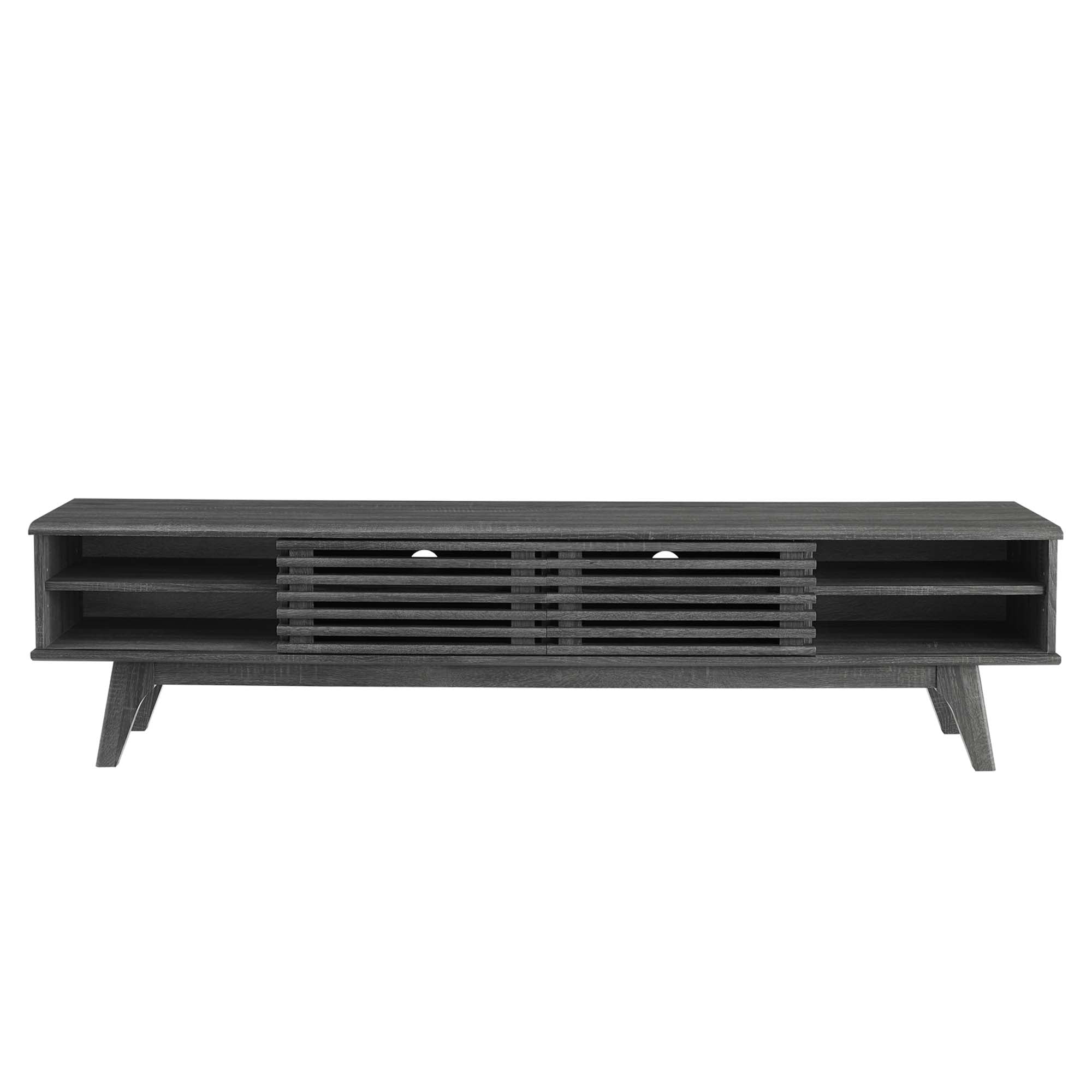 Render 70" Entertainment Center TV Stand, Charcoal