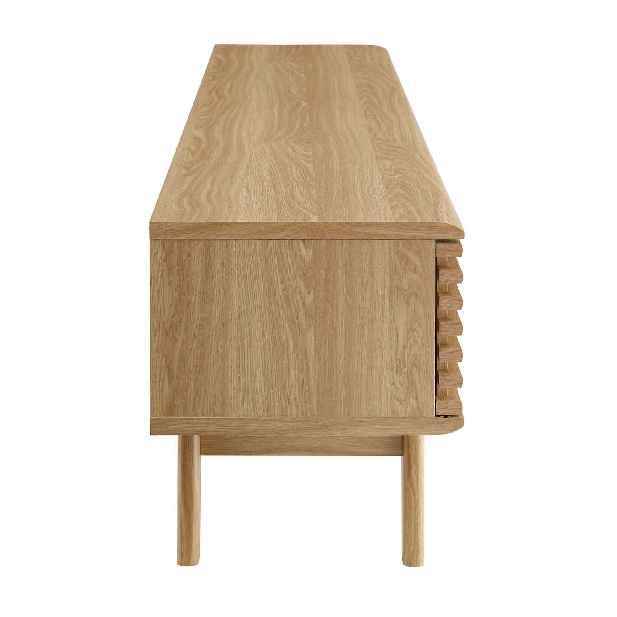 Render 70" Entertainment Center TV Stand, Oak