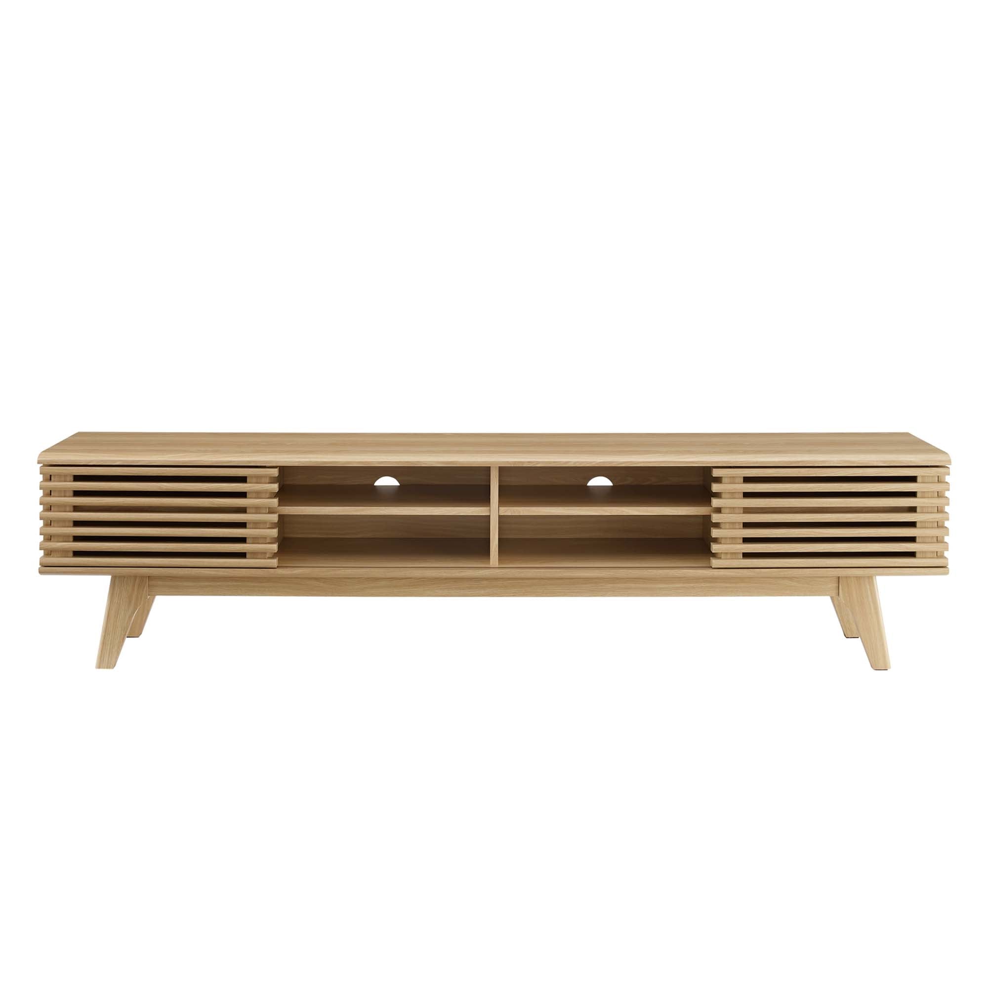 Render 70" Entertainment Center TV Stand, Oak