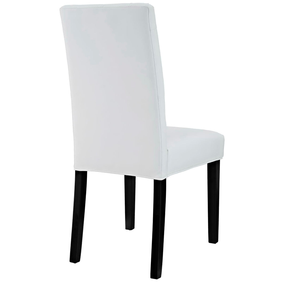 Confer Vinyl Dining Side Chair Set of 4, White