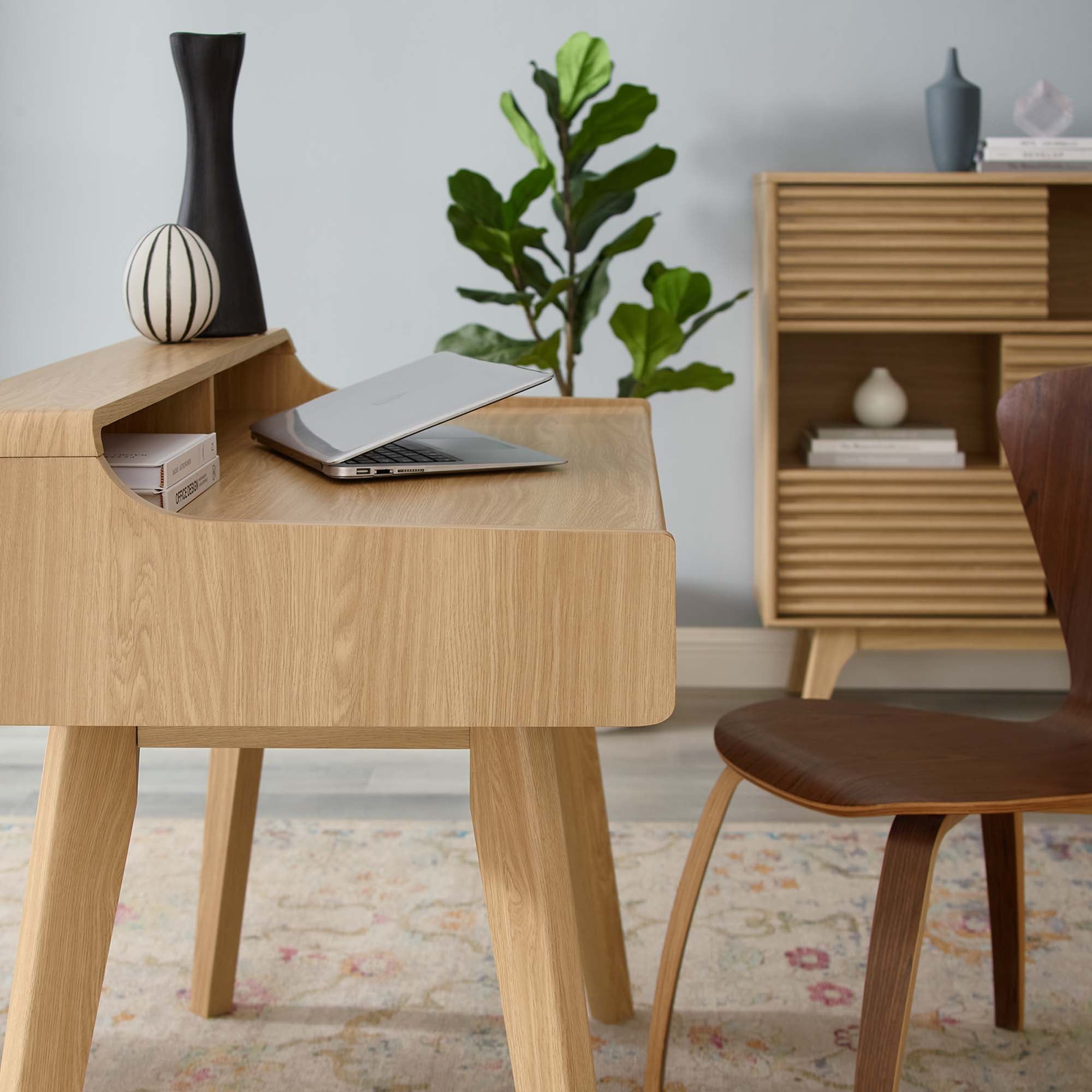 Render Writing Desk, Oak