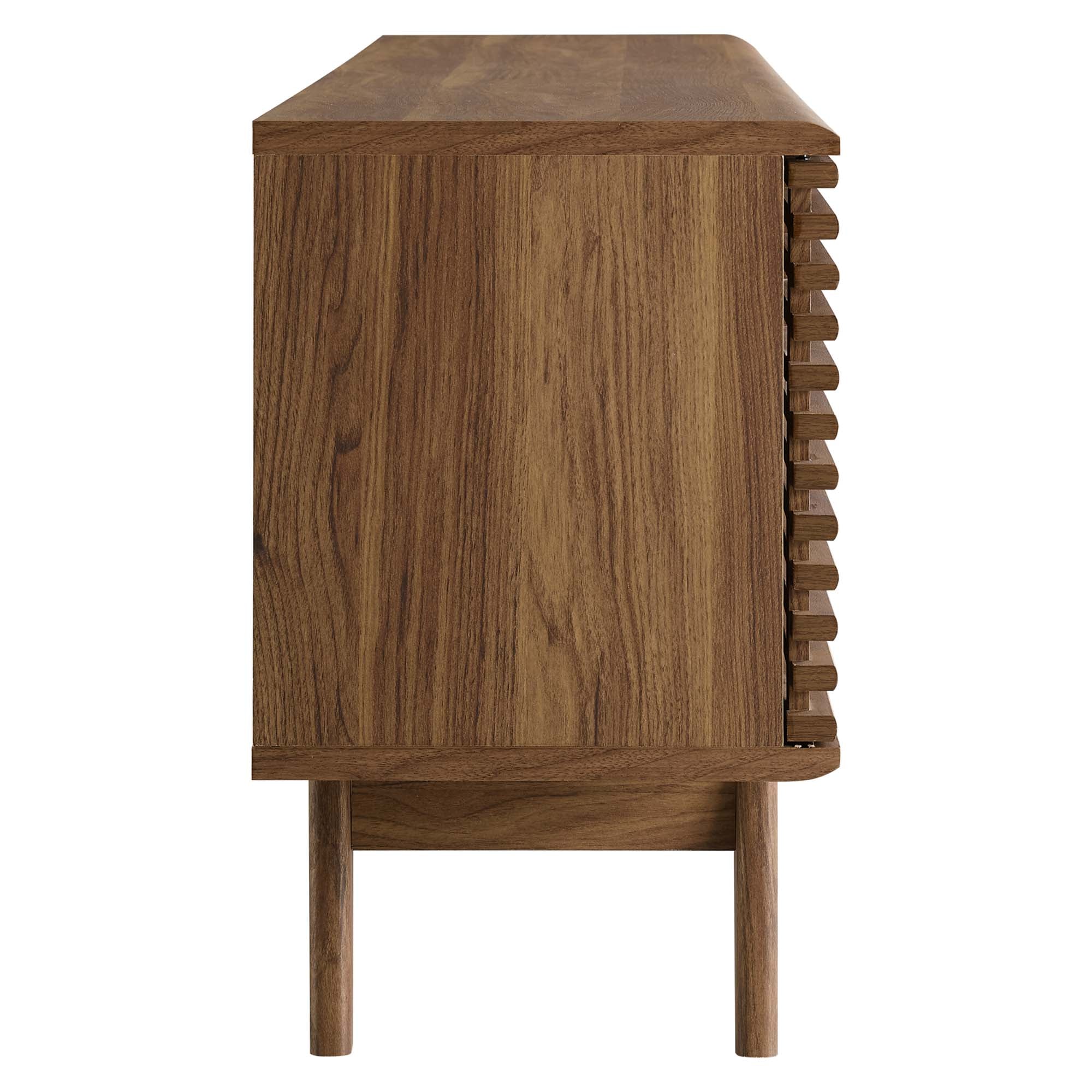 Render 71" Media Console TV Stand, Walnut