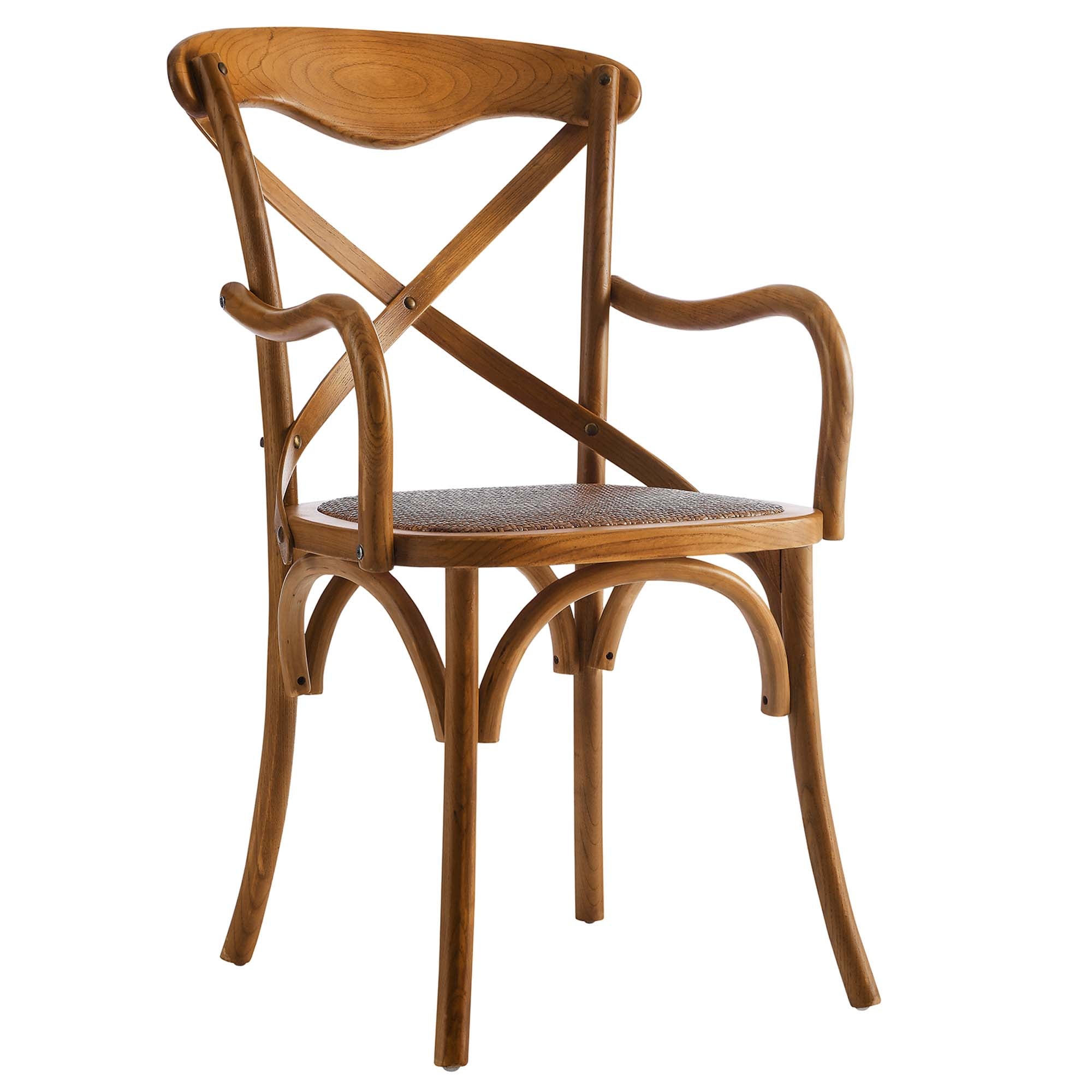 Gear Dining Armchair Set of 2, Walnut