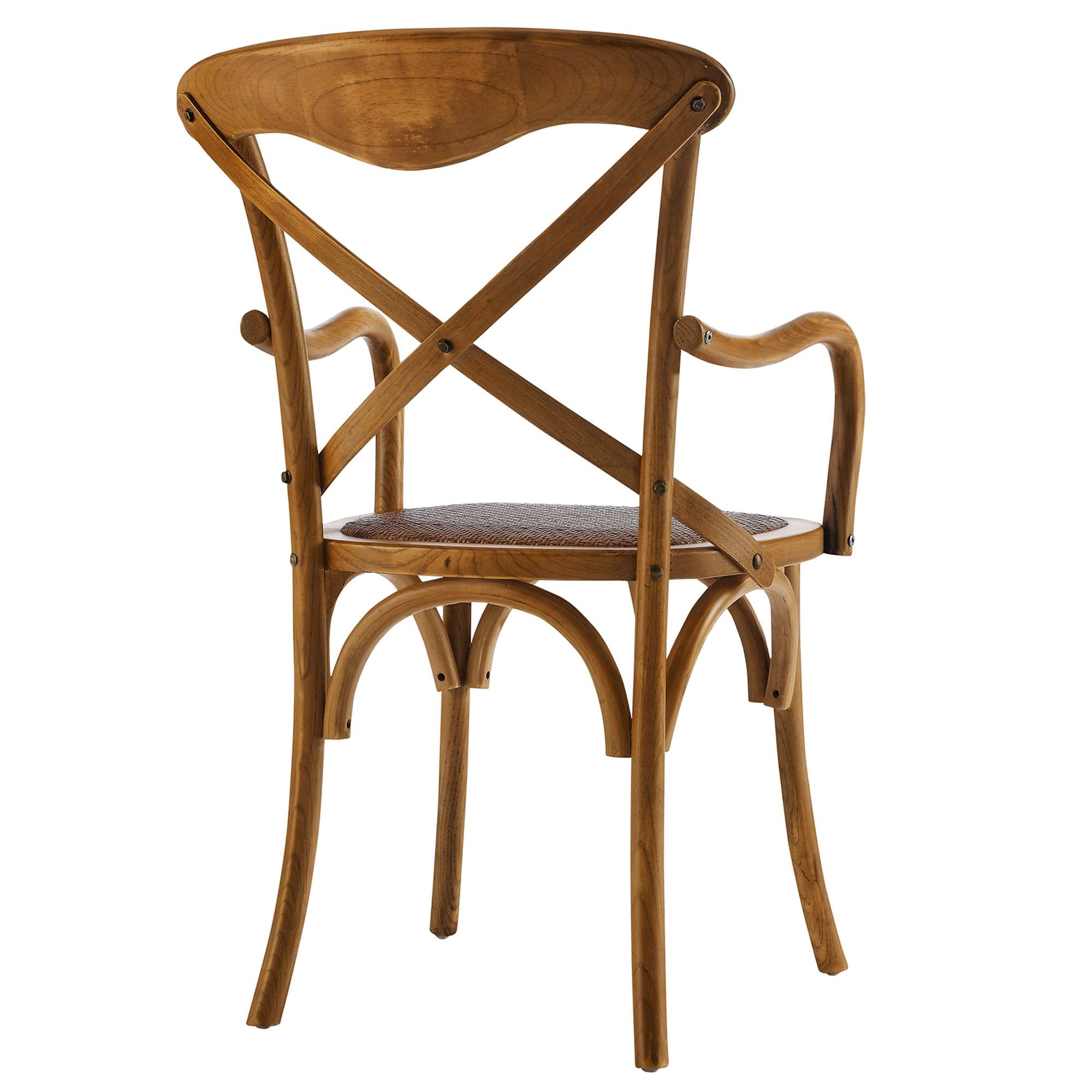 Gear Dining Armchair Set of 4, Walnut