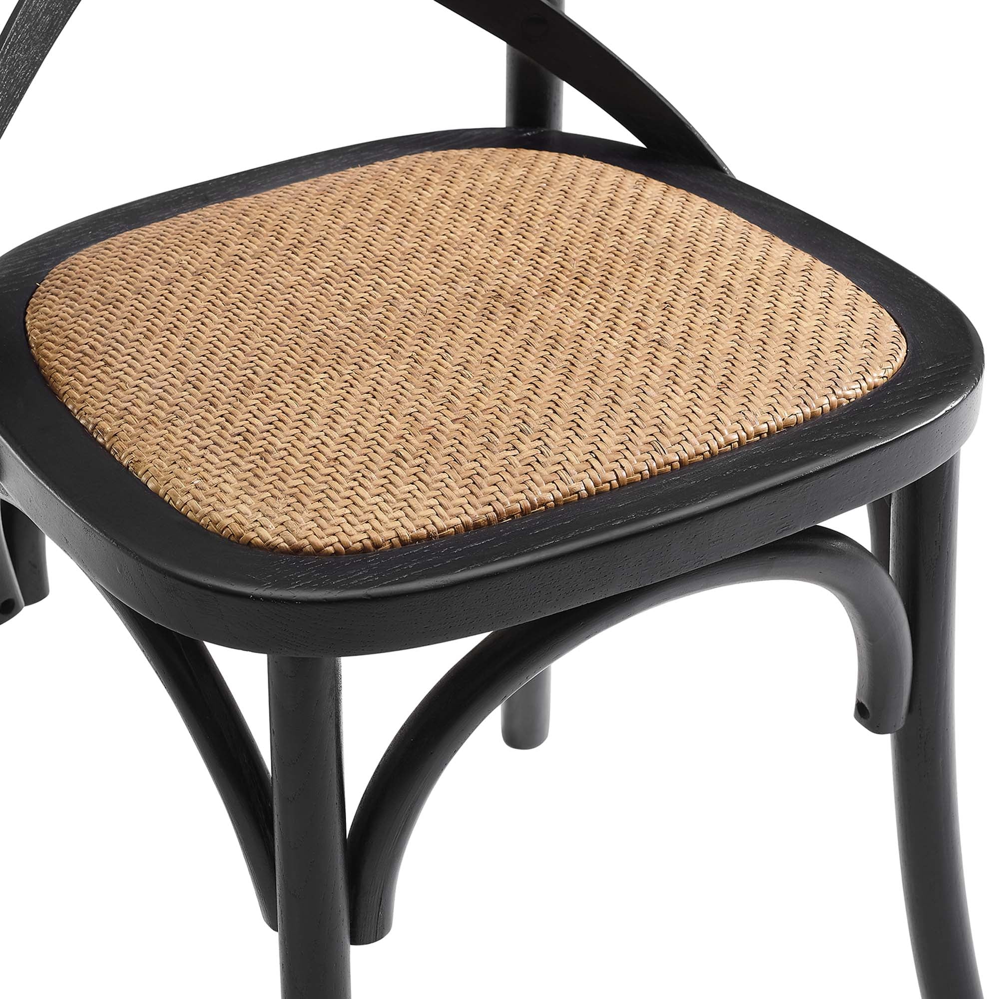 Gear Dining Side Chair Set of 4, Black