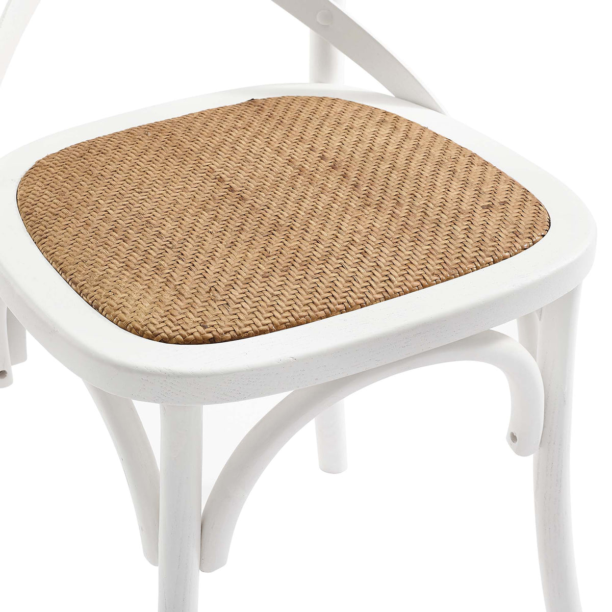 Gear Dining Side Chair Set of 4, White