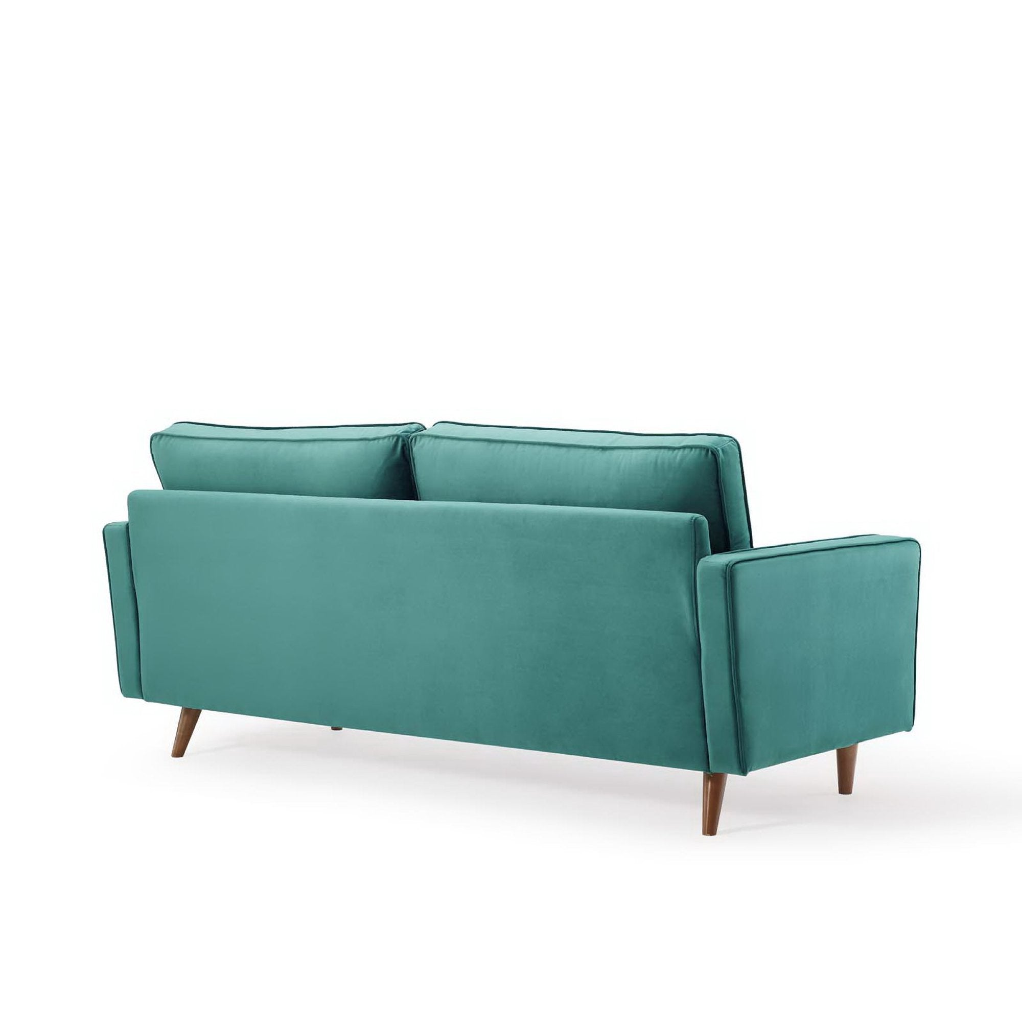 Valour Performance Velvet Sofa, Teal