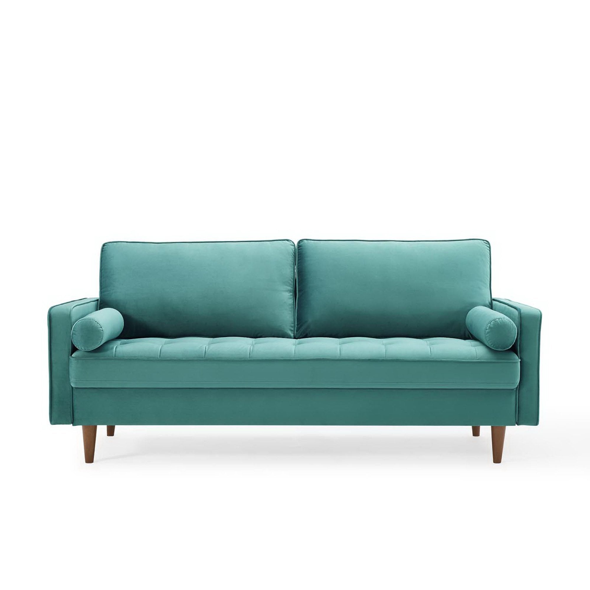 Valour Performance Velvet Sofa, Teal