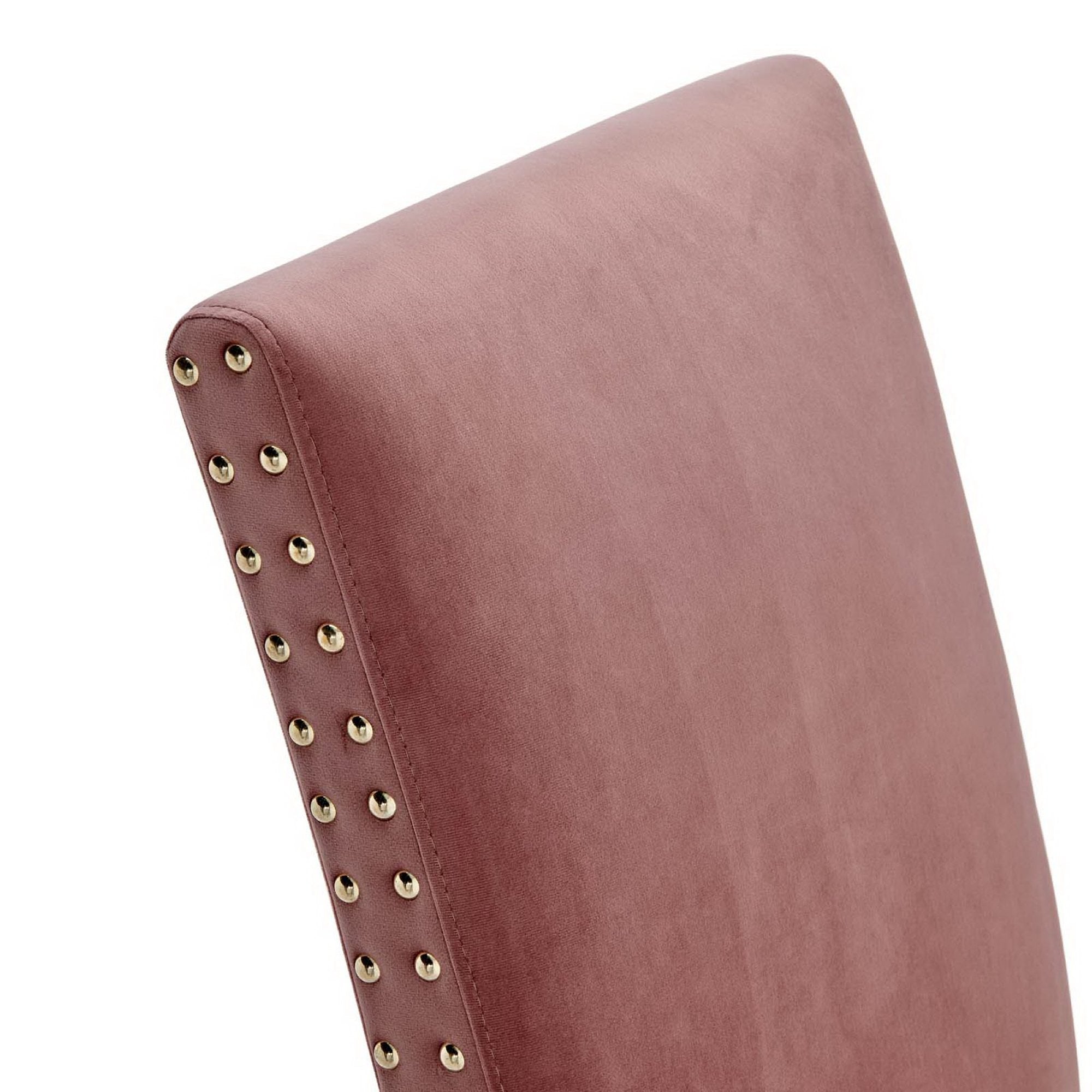 Parcel Performance Velvet Dining Side Chairs Set of 2, Dusty Rose