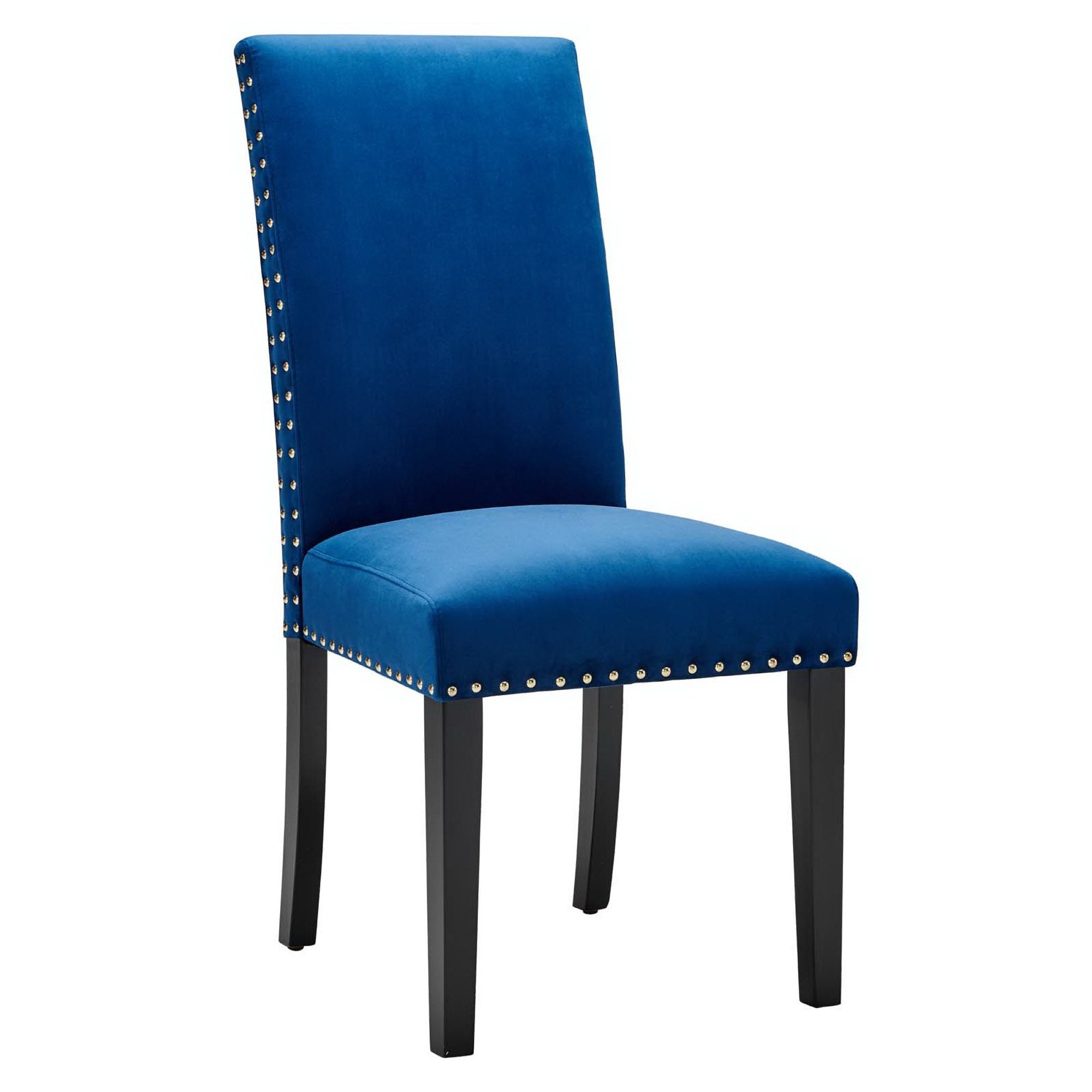 Parcel Performance Velvet Dining Side Chairs Set of 2, Navy