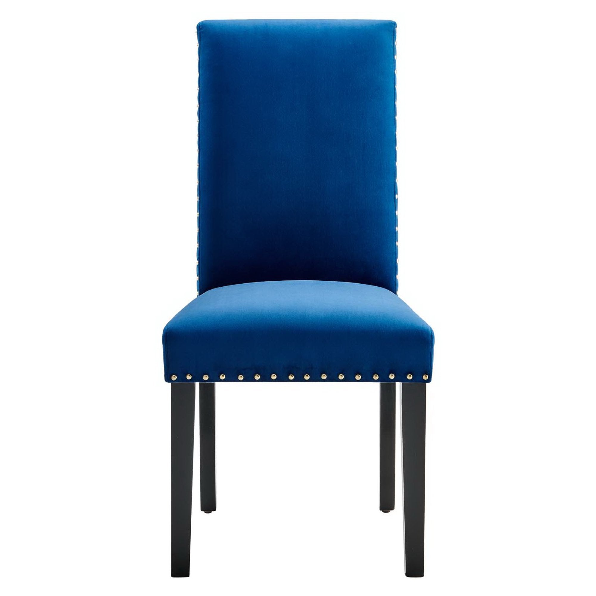 Parcel Performance Velvet Dining Side Chairs Set of 2, Navy