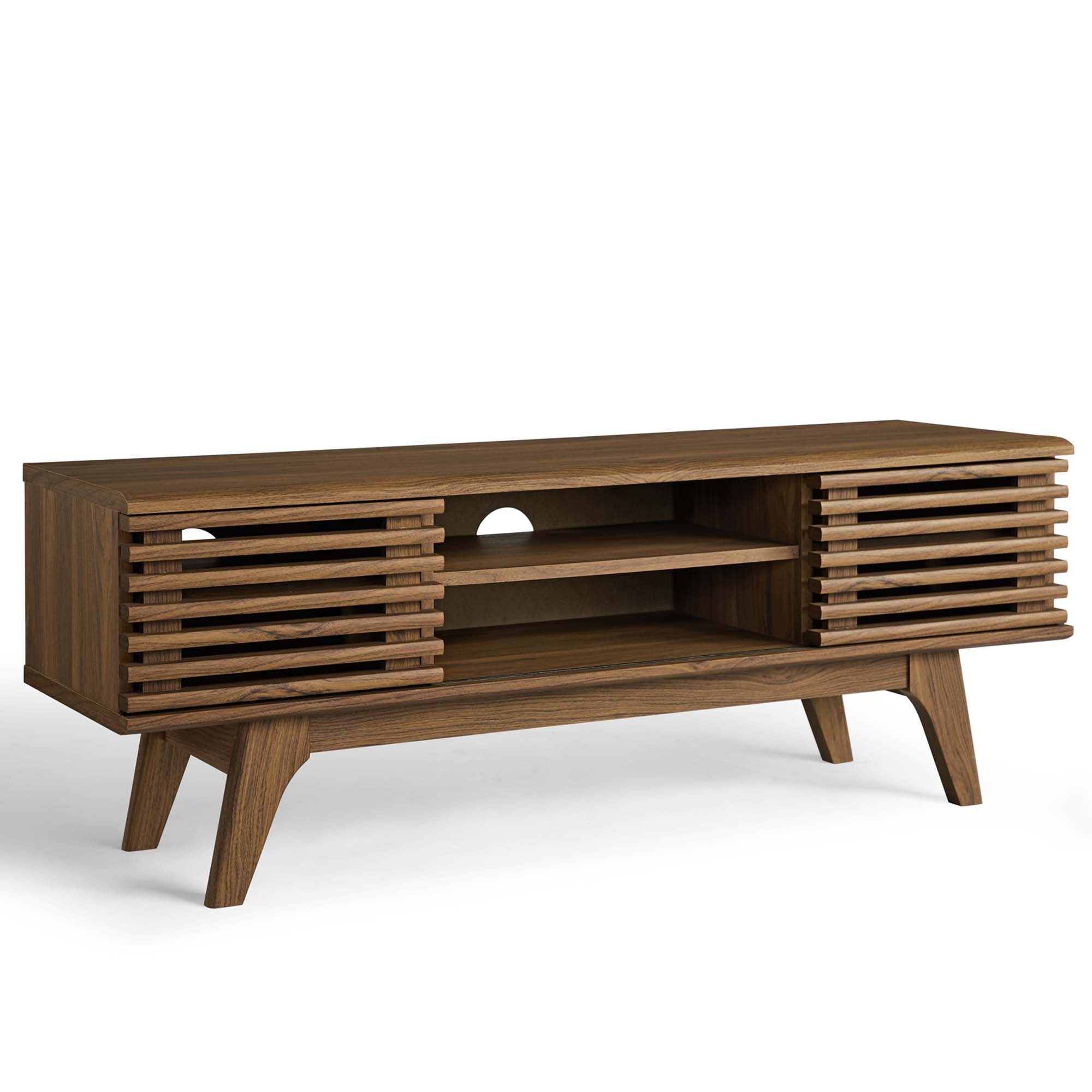 Render 46" Media Console TV Stand, Walnut