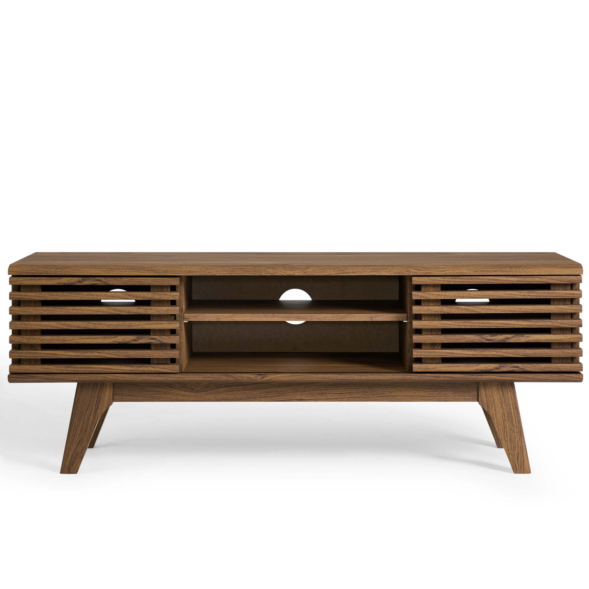 Render 46" Media Console TV Stand, Walnut