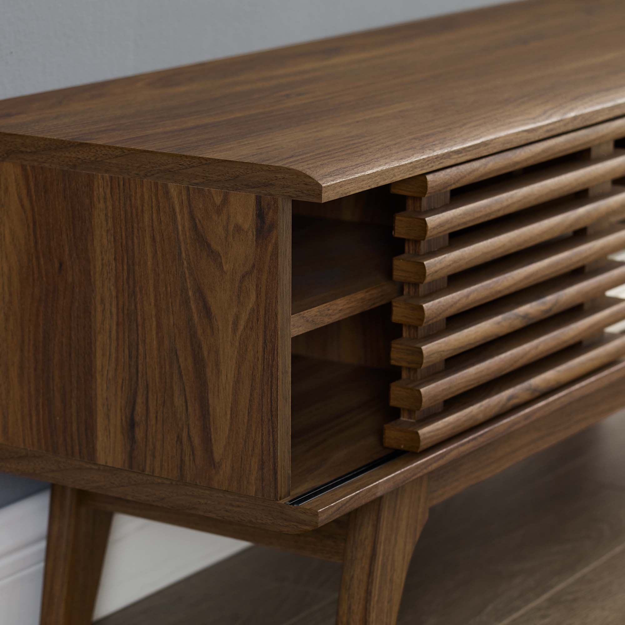 Render 46" Media Console TV Stand, Walnut
