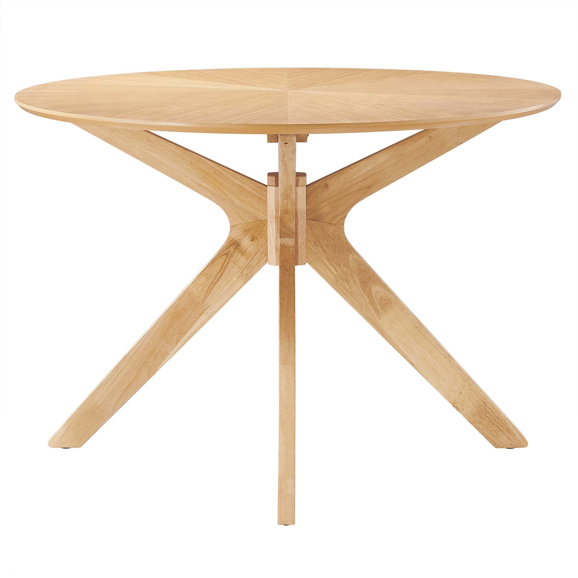 Crossroads 63" Oval Wood Dining Table, Oak