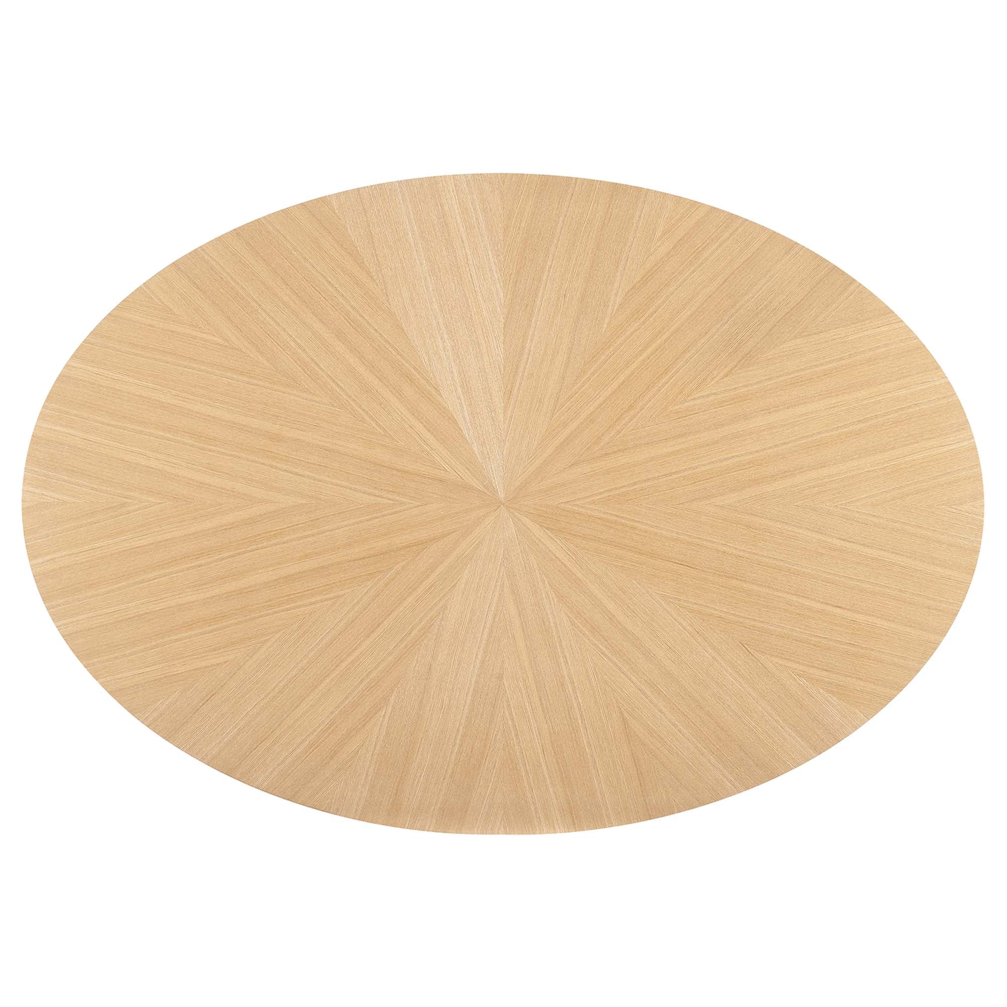Crossroads 63" Oval Wood Dining Table, Oak