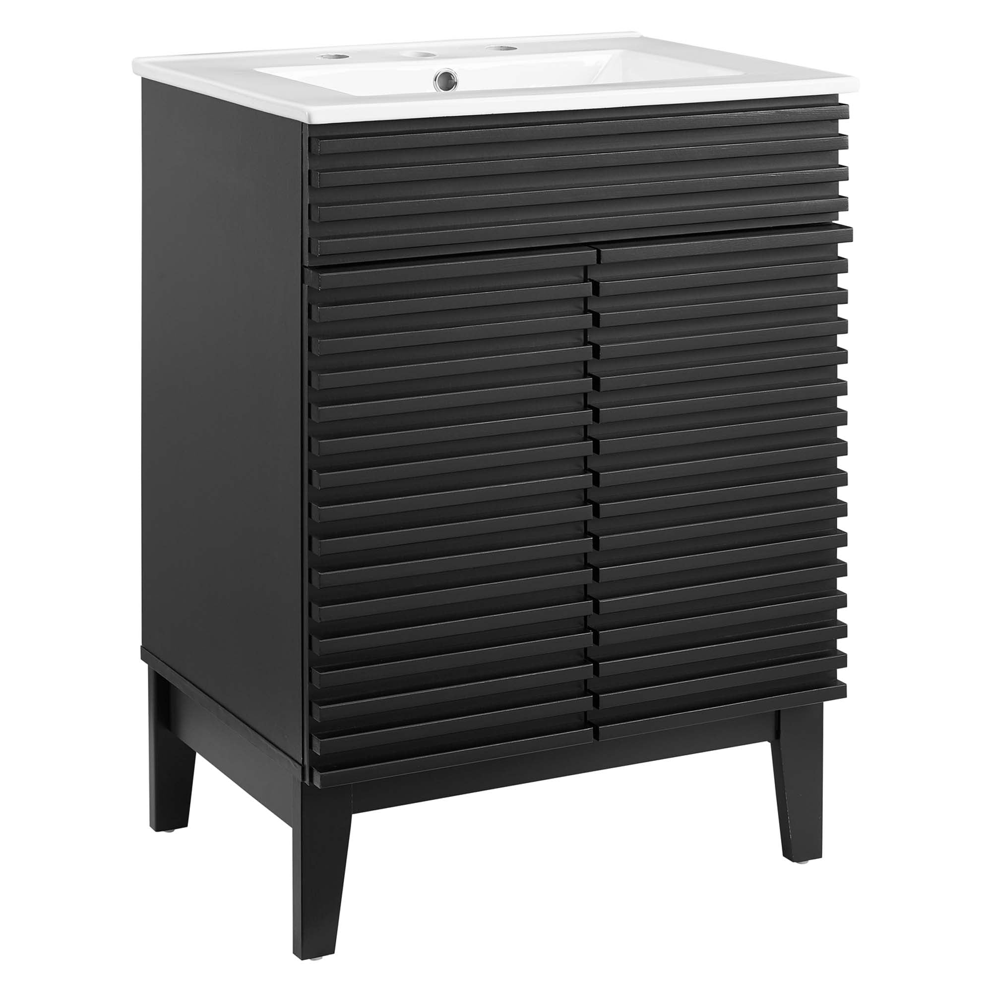 Render 24" Bathroom Vanity, Black White
