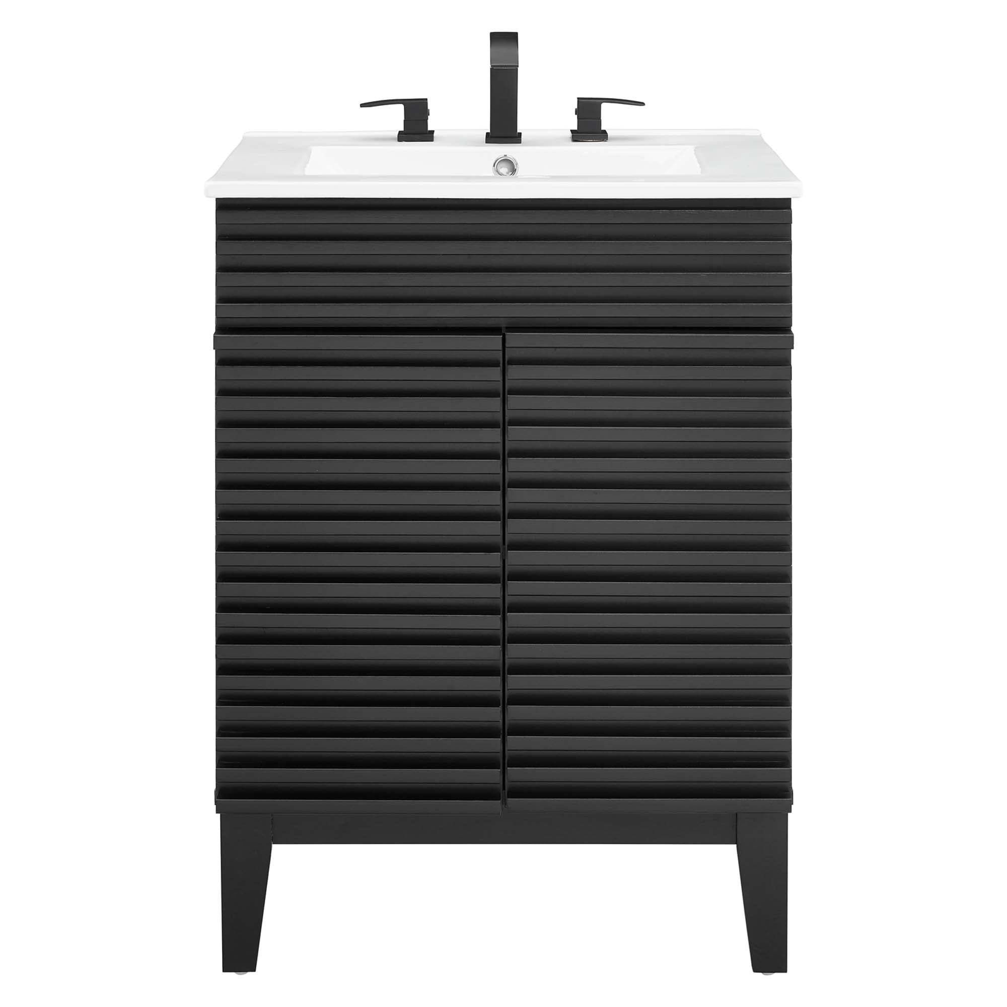 Render 24" Bathroom Vanity, Black White