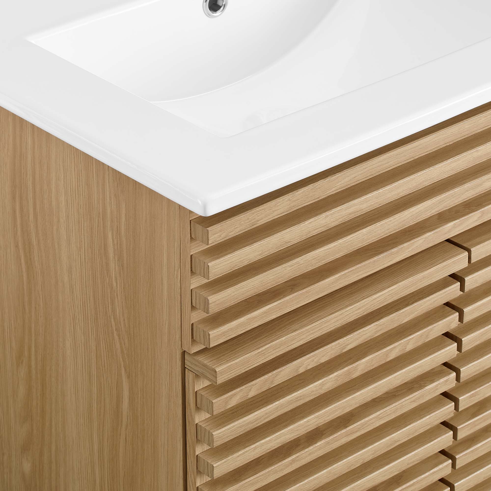 Render 24" Bathroom Vanity, Oak White