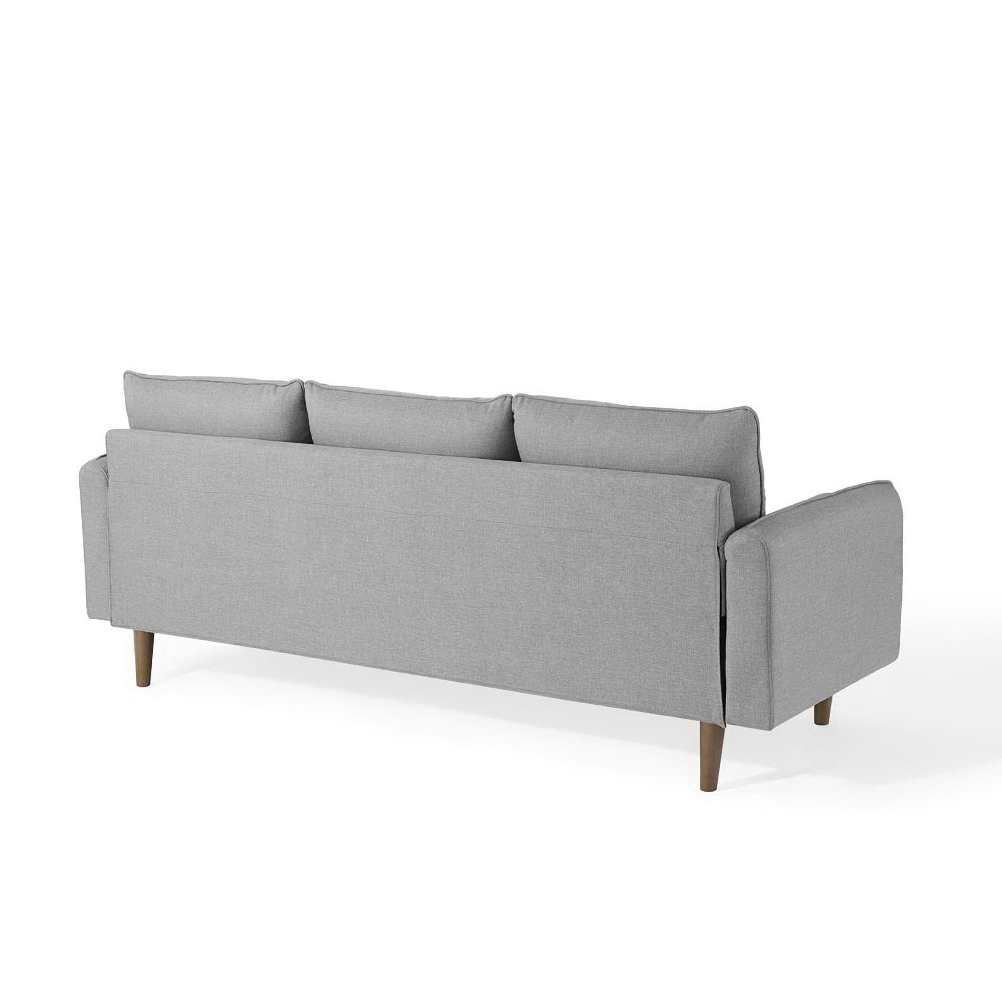 Revive Upholstered Right or Left Sectional Sofa, Light Gray